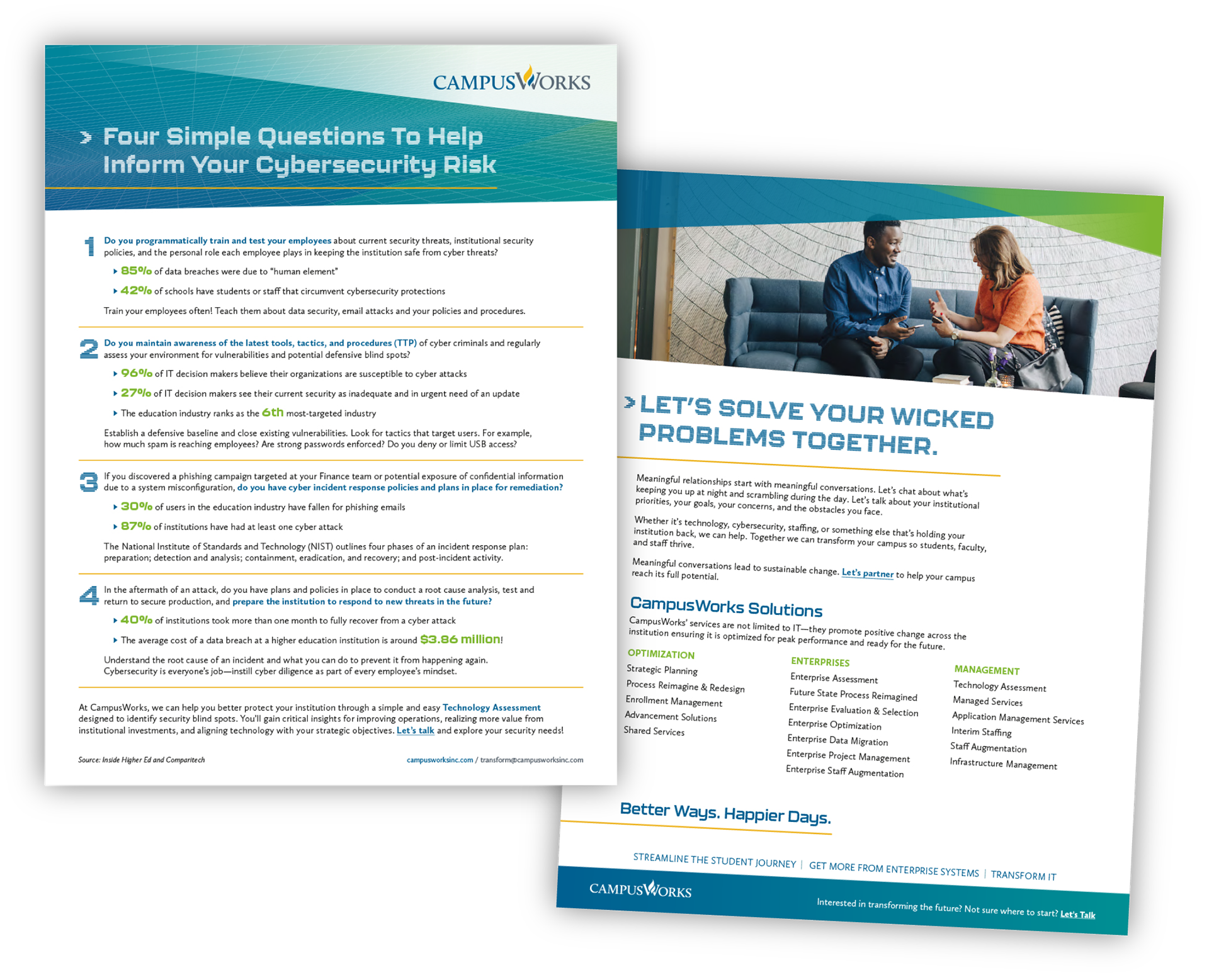 CEO Cybersecurity On Campus Collateral