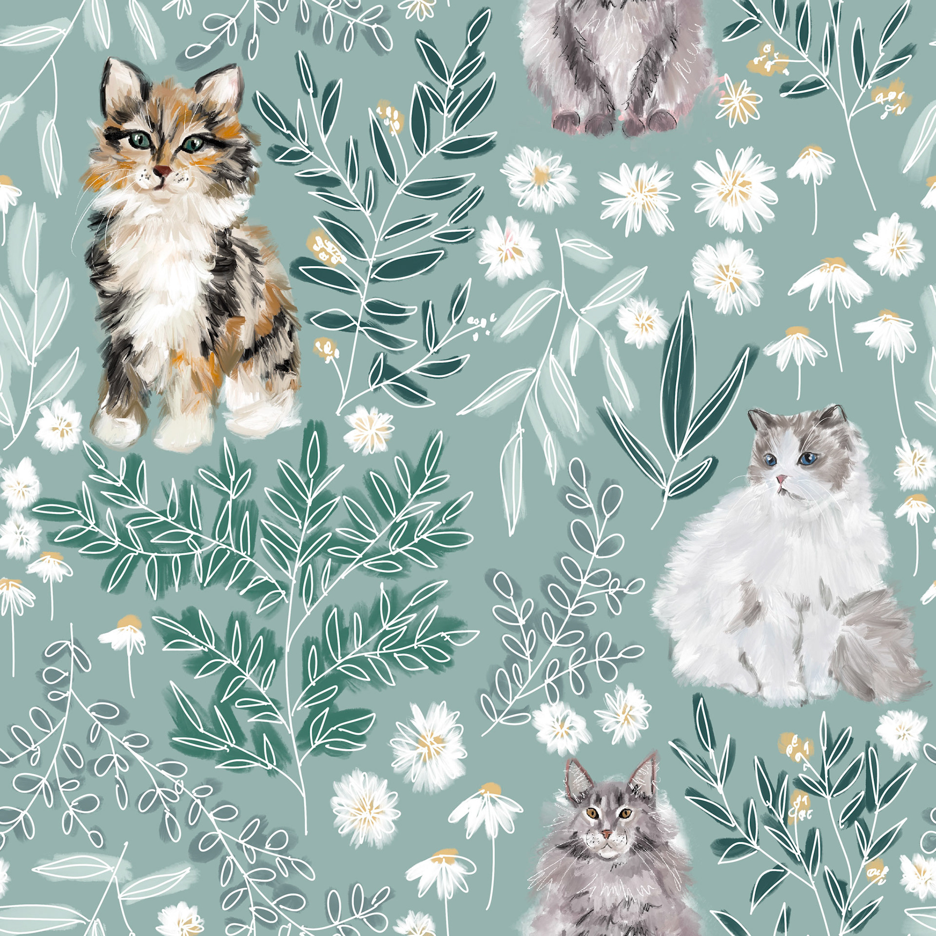 Wildflower cats