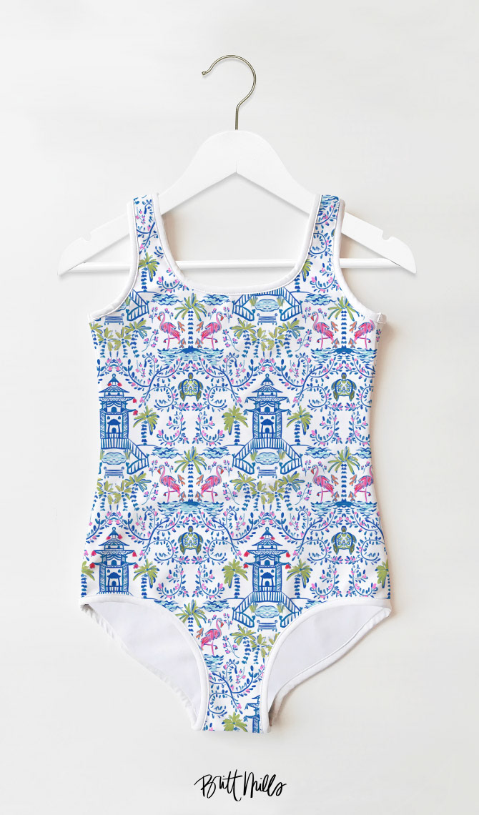 Colorful Coastal Chinoiserie