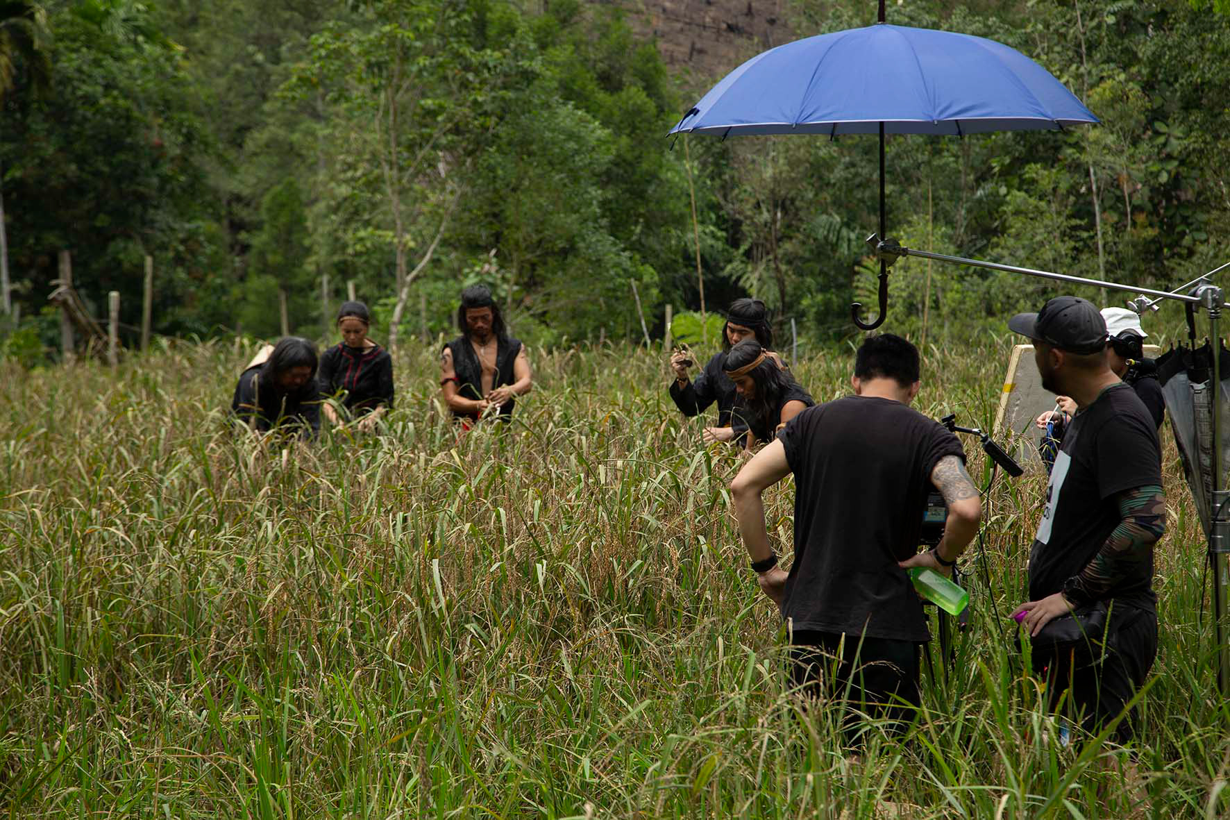 Shooting in the padi field
