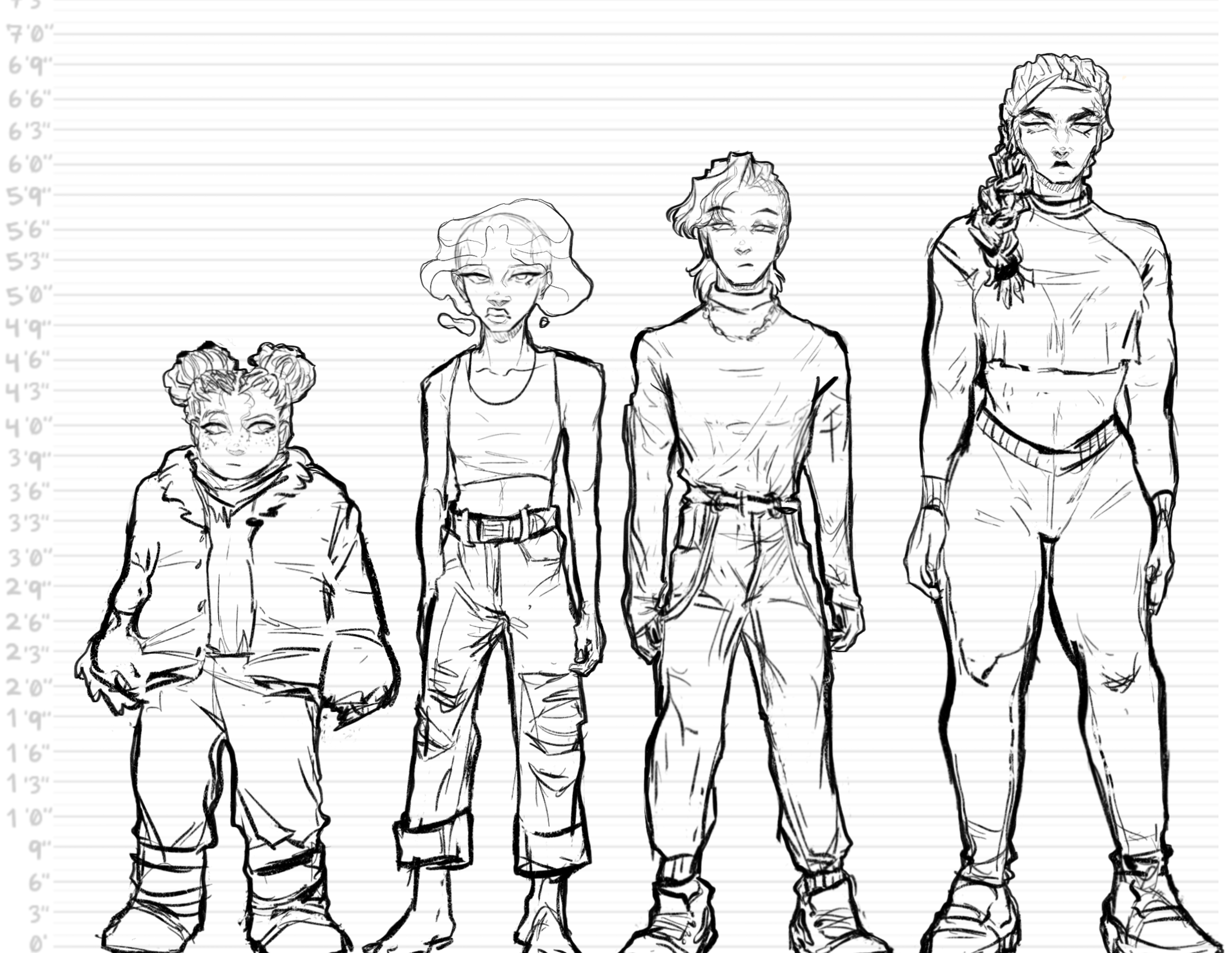LEFT TO RIGHT: AMBER, FAWN, SORA, SADEEN
