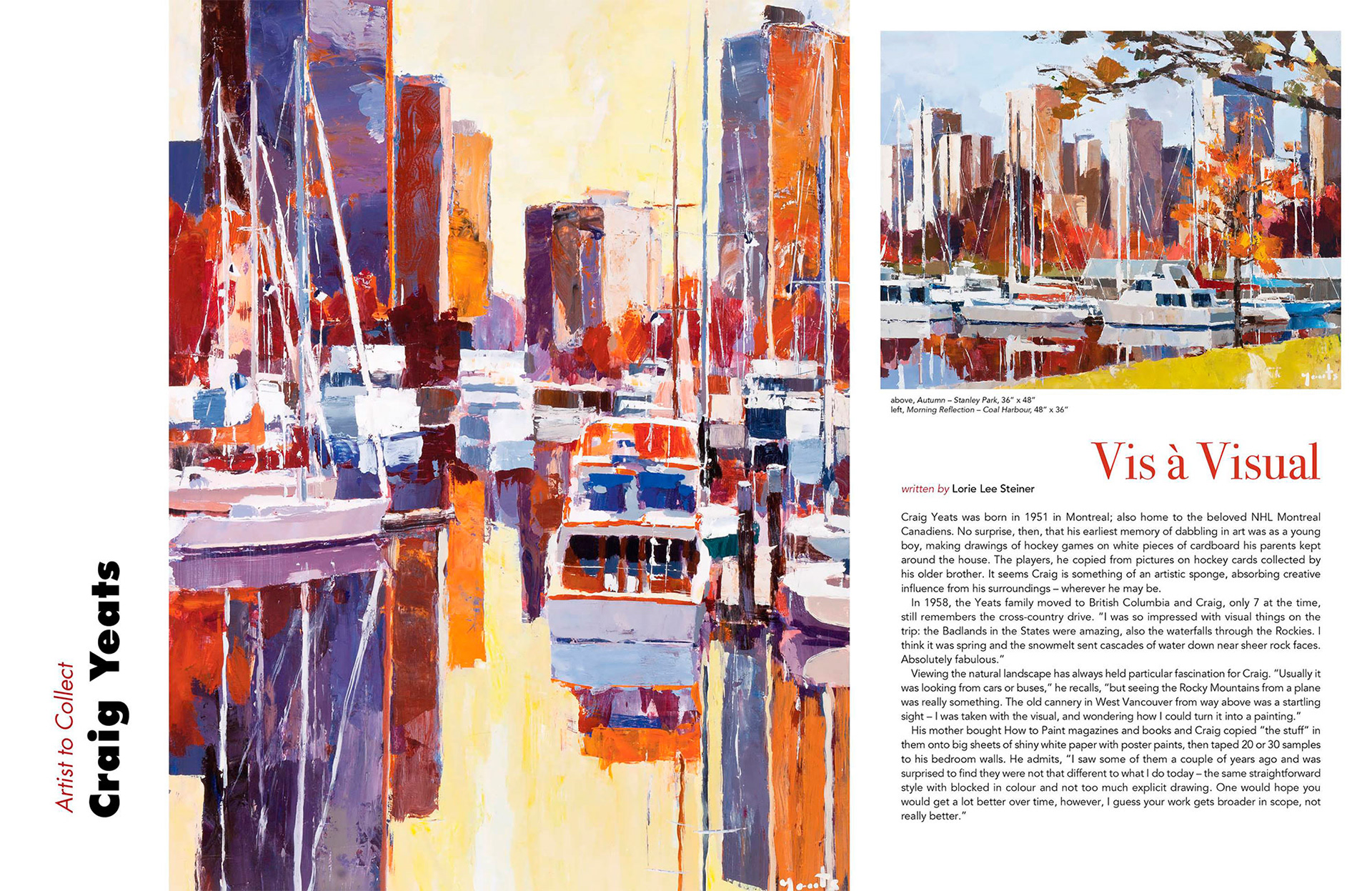 Photography of Craig Yeats portfolio work published in Arabella.