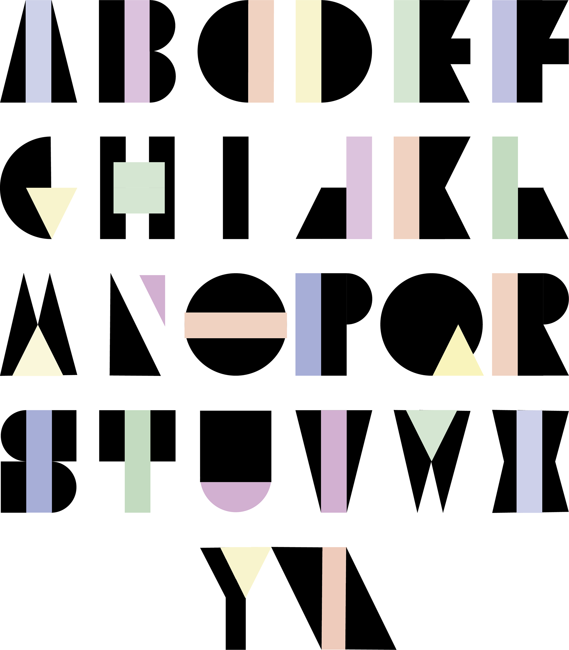typedesign I made with 80's charm