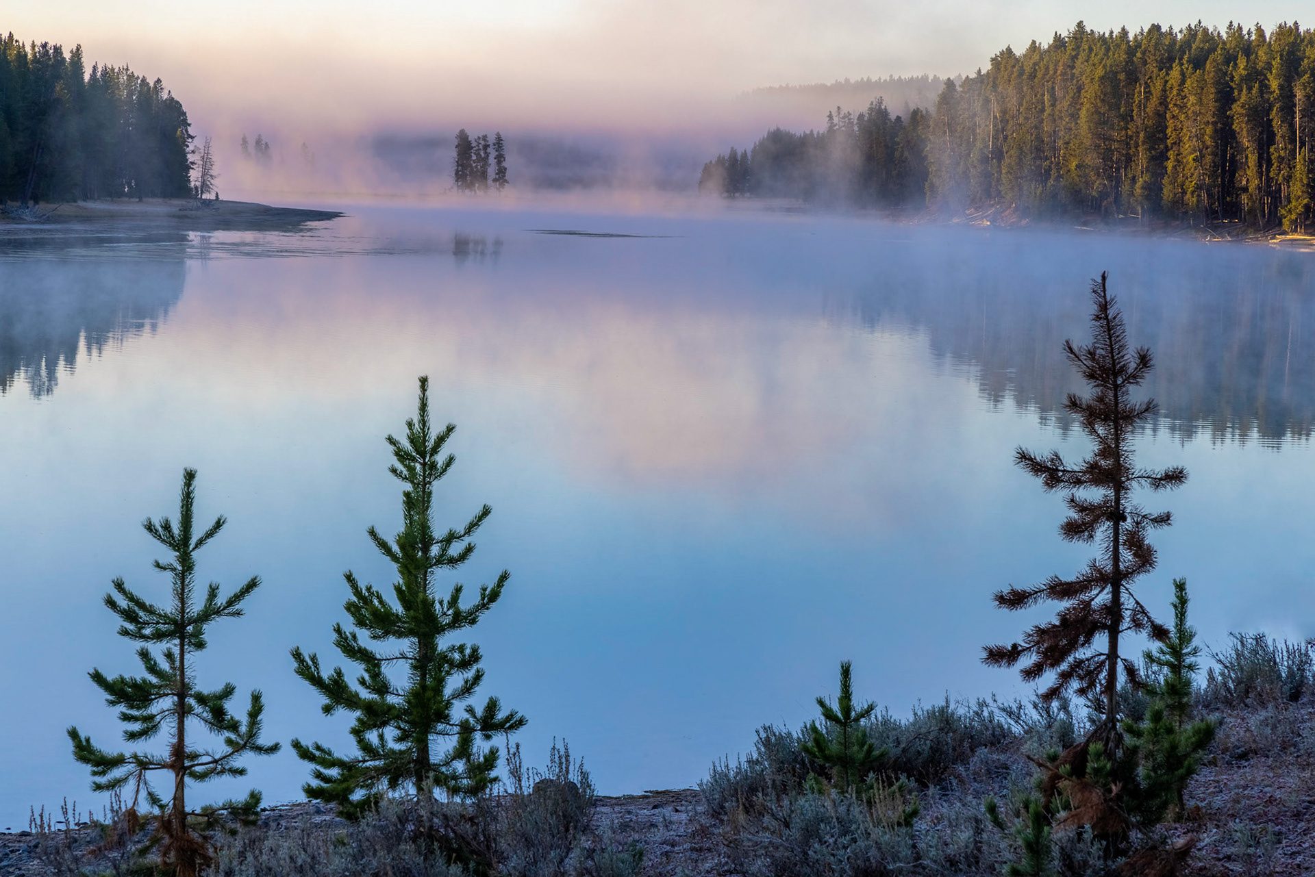 Sunrise, Yellowstone River