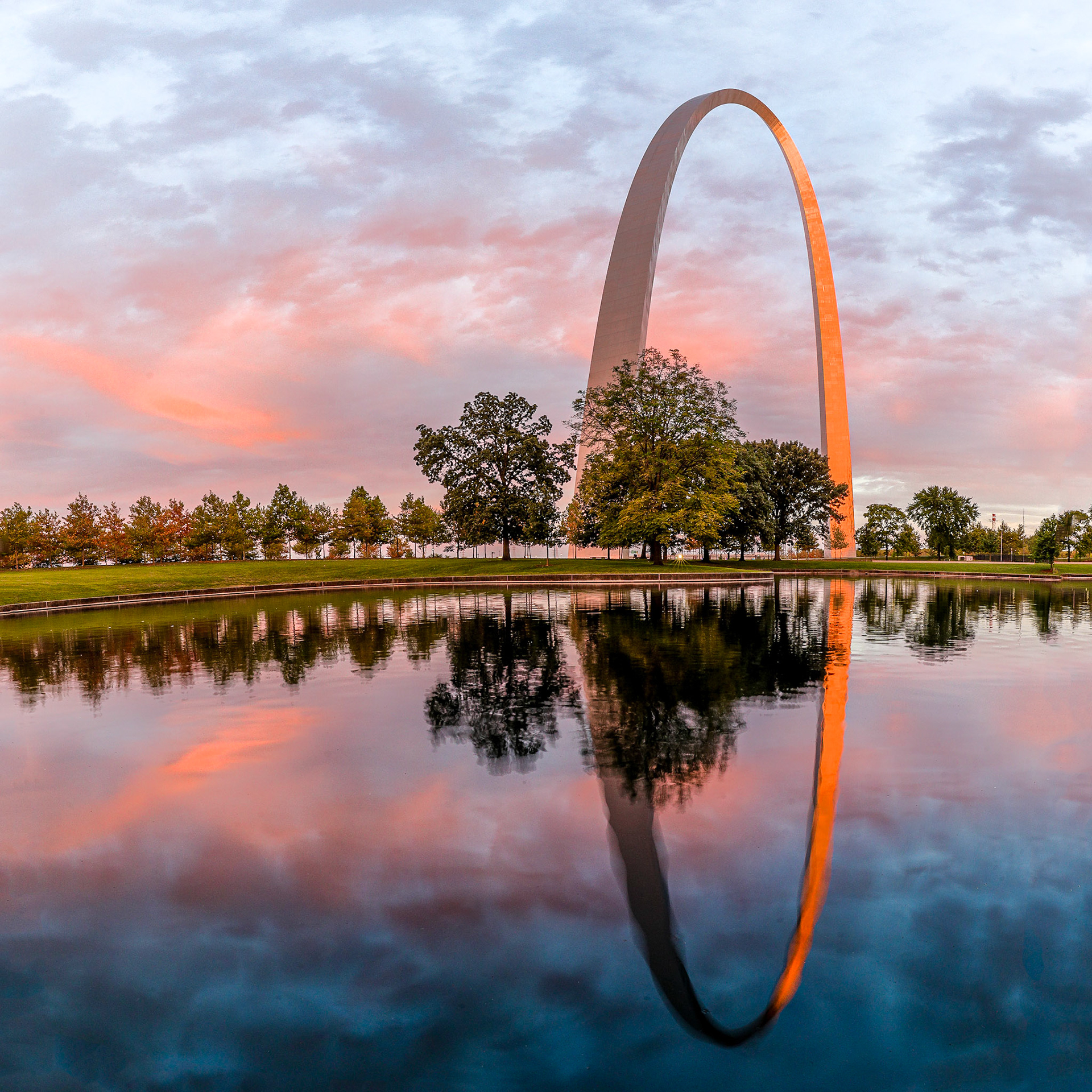 Sunset, St. Louis Arch