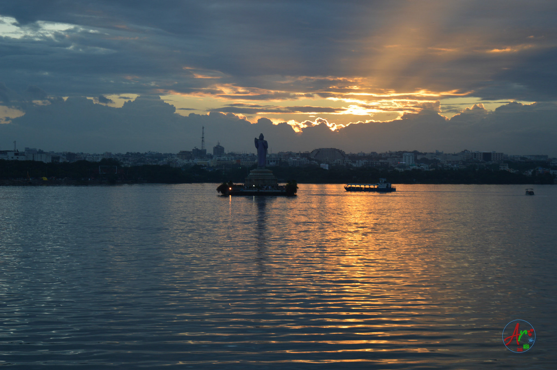 Buddha statue captured at Sunrise