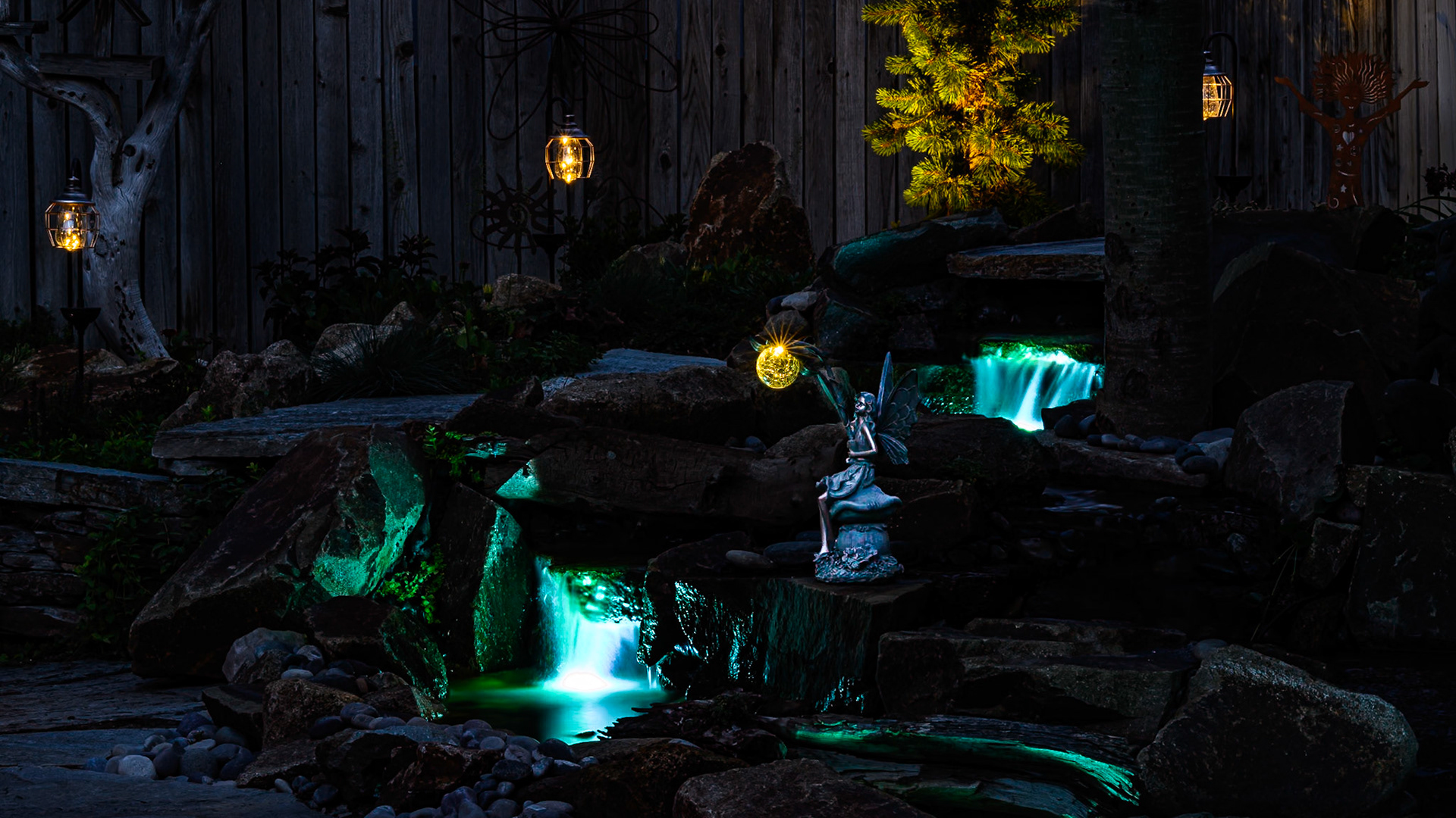 Night Water Feature