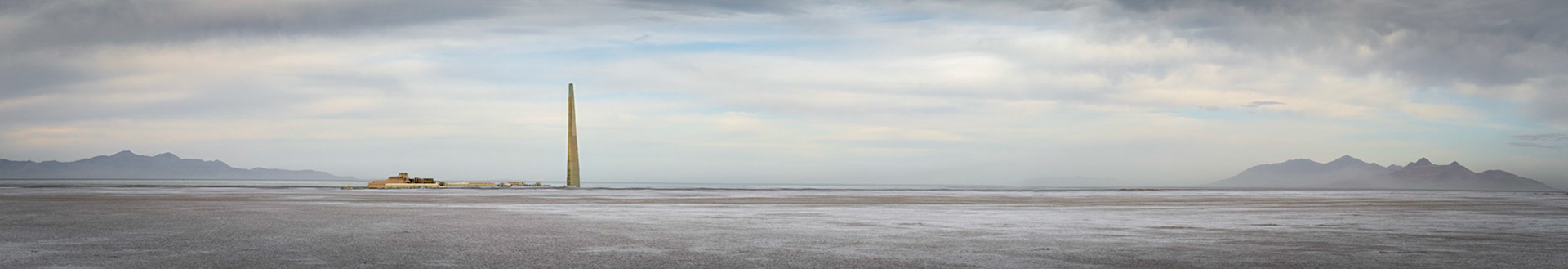 Smokestack on beach - Great Salt Lake, UT