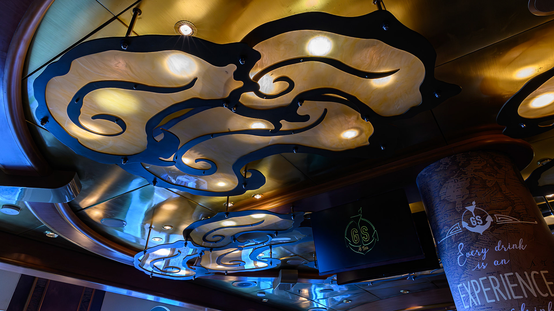 Ceiling at the Good Spirit Lounge