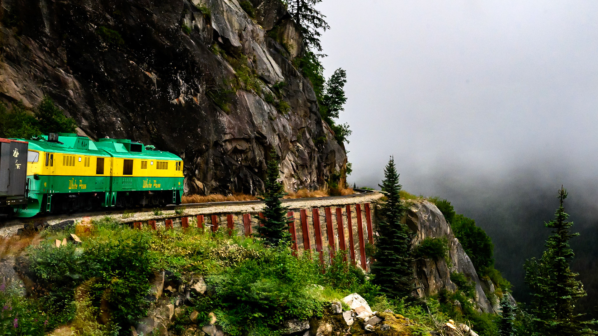 Our train into the clouds