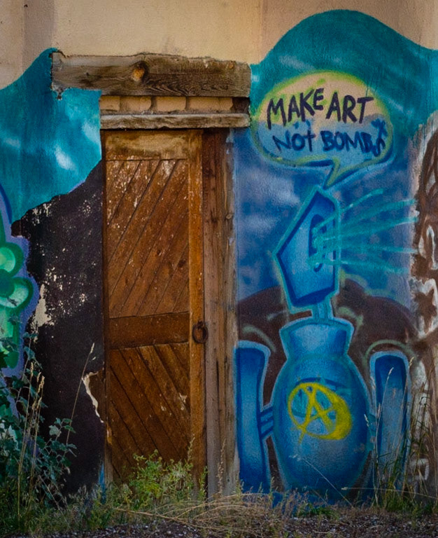 Door and Graffiti - Las Trampas, NM
