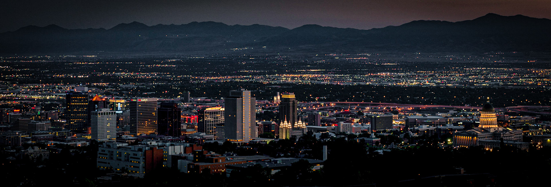 Salt Lake City, UT looking from the north