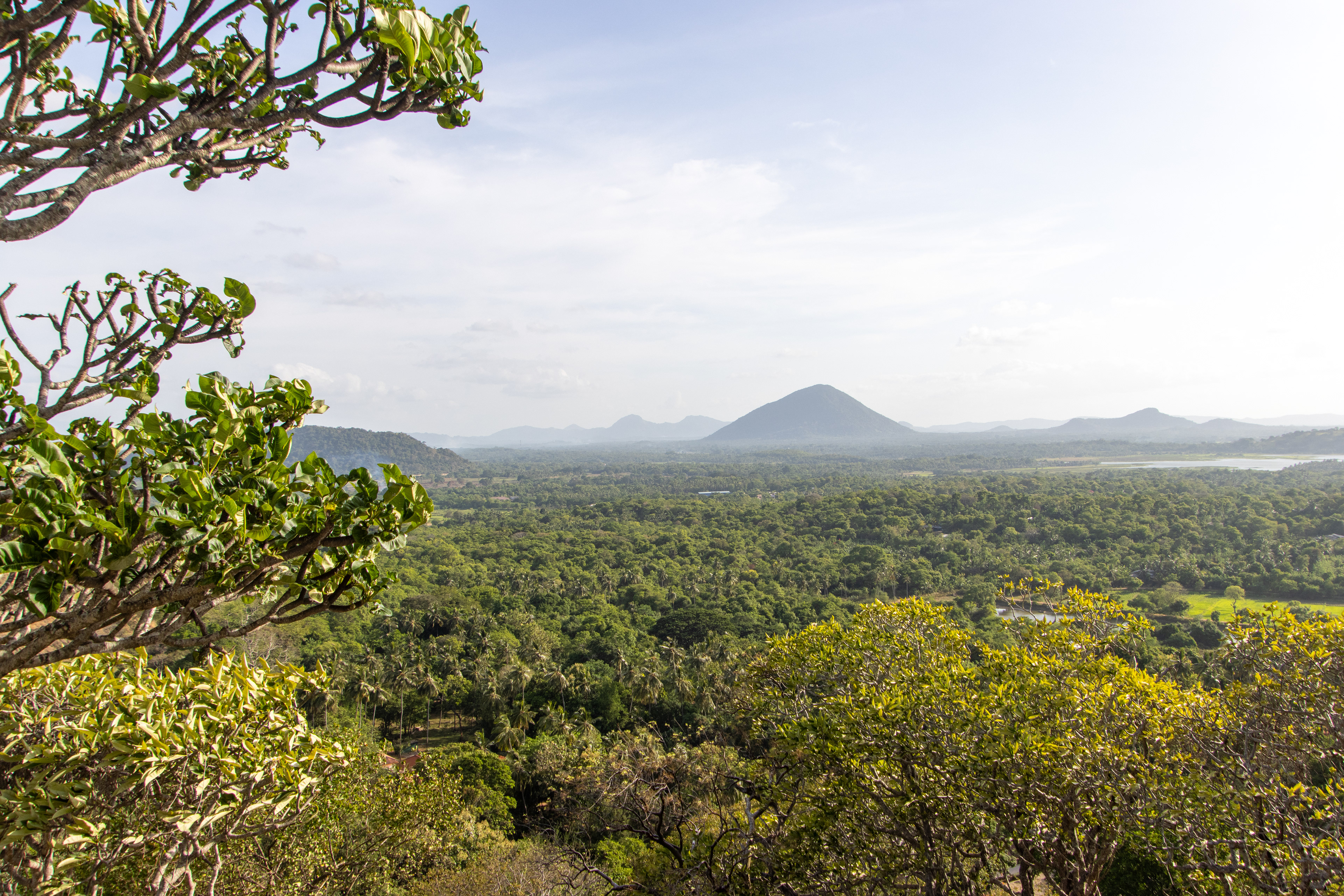 Uitzicht vanaf de Leeuwenrots in Sri Lanka