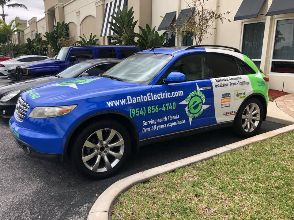 Dante Electric Car Wrap