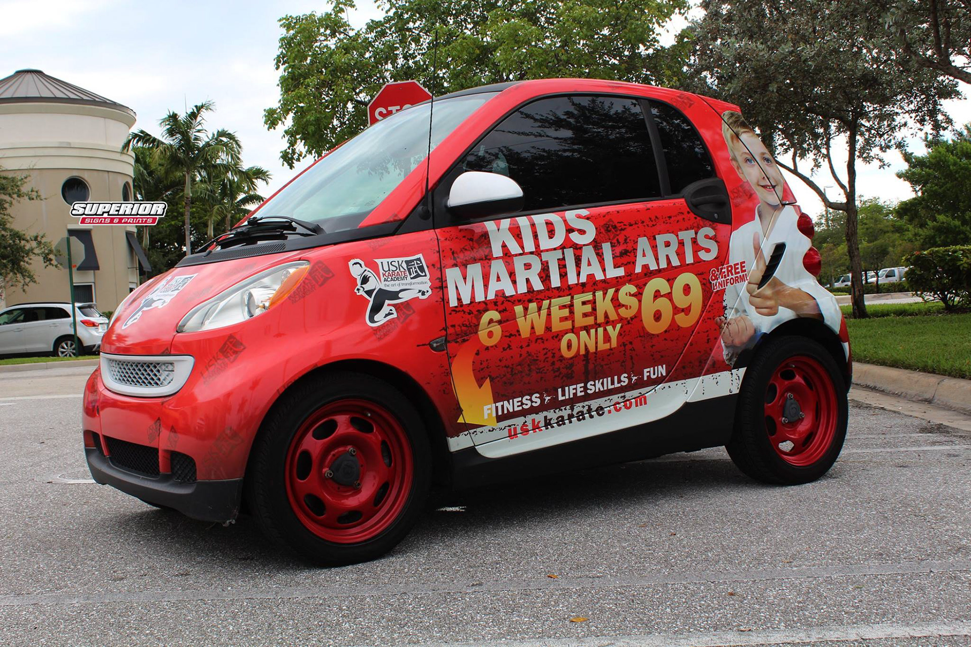 USK Karate Car Wrap