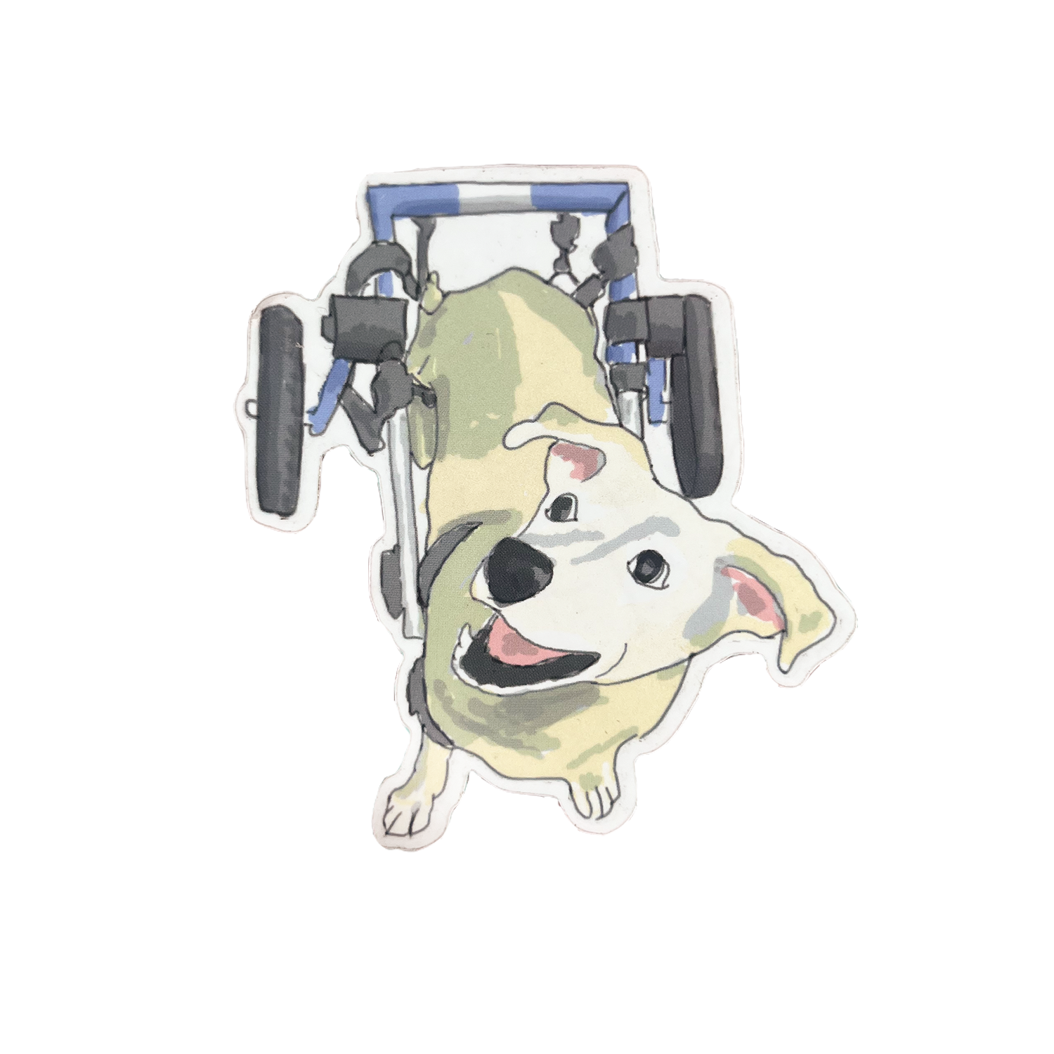 Disabled Dog Sticker.