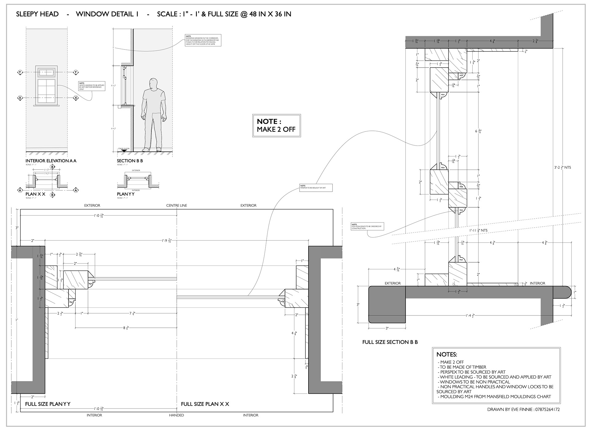 Window Detail 02 for Set Build