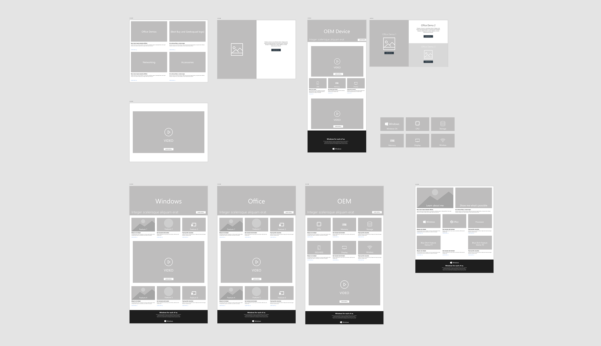 The production process starts with the UX Digital team. They provided layout and XD wireframes to the UI designer. My task is to provide a creative visual design approach and enhance the existing UX flow by working in tandem with the project manager. I also provided not only the static design options but also responsible for providing motion content or attract loop that could entice the customers to explore more about other options.
