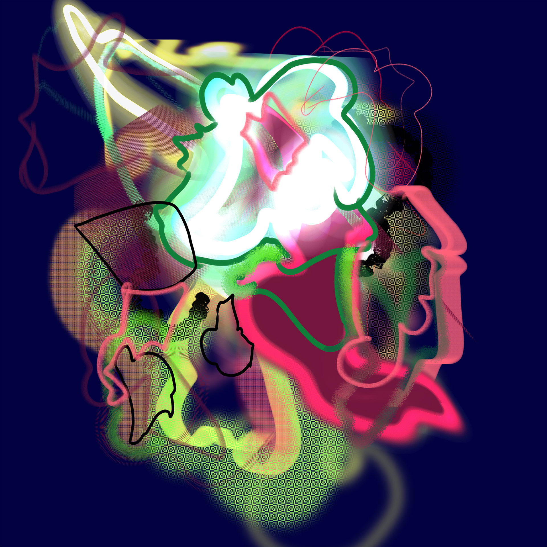 Confection for Downtown, Digital Drawing, Sketchbook App, 2024