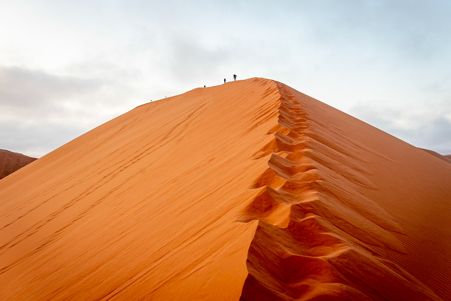 Climbing Dune 45 - Namibia