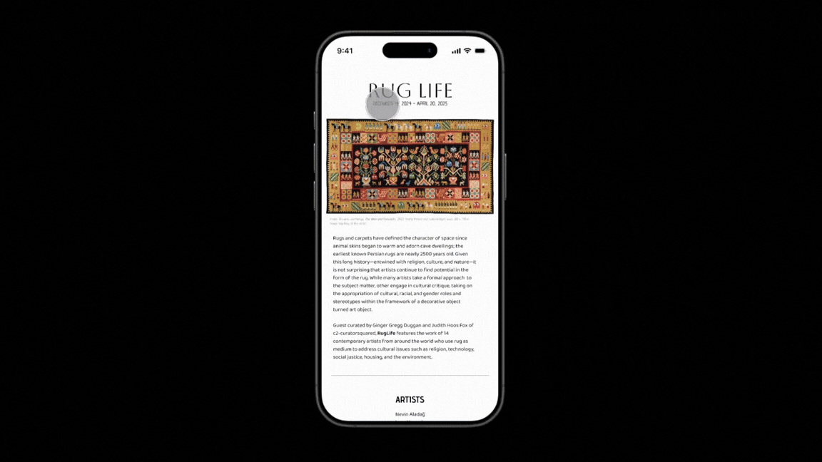 Exhibition UI Design