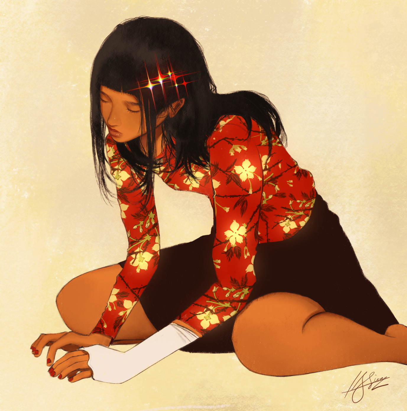 "Girl in Red" Illustration