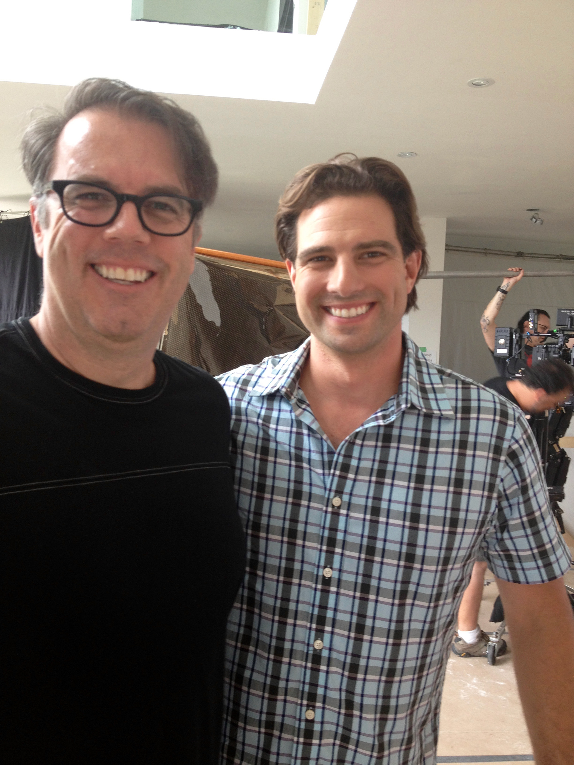 Scott and I wrapping the day