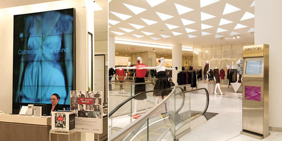 Holt Renfrew Digital wall and directory