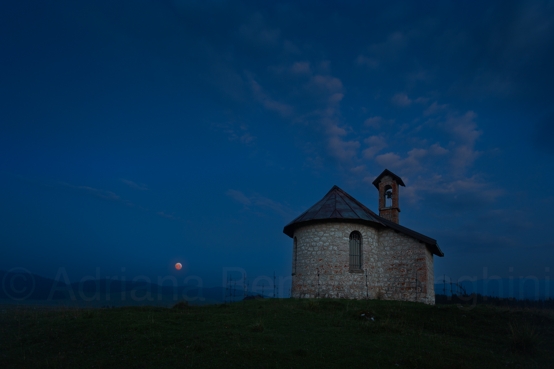 Blood moon rising