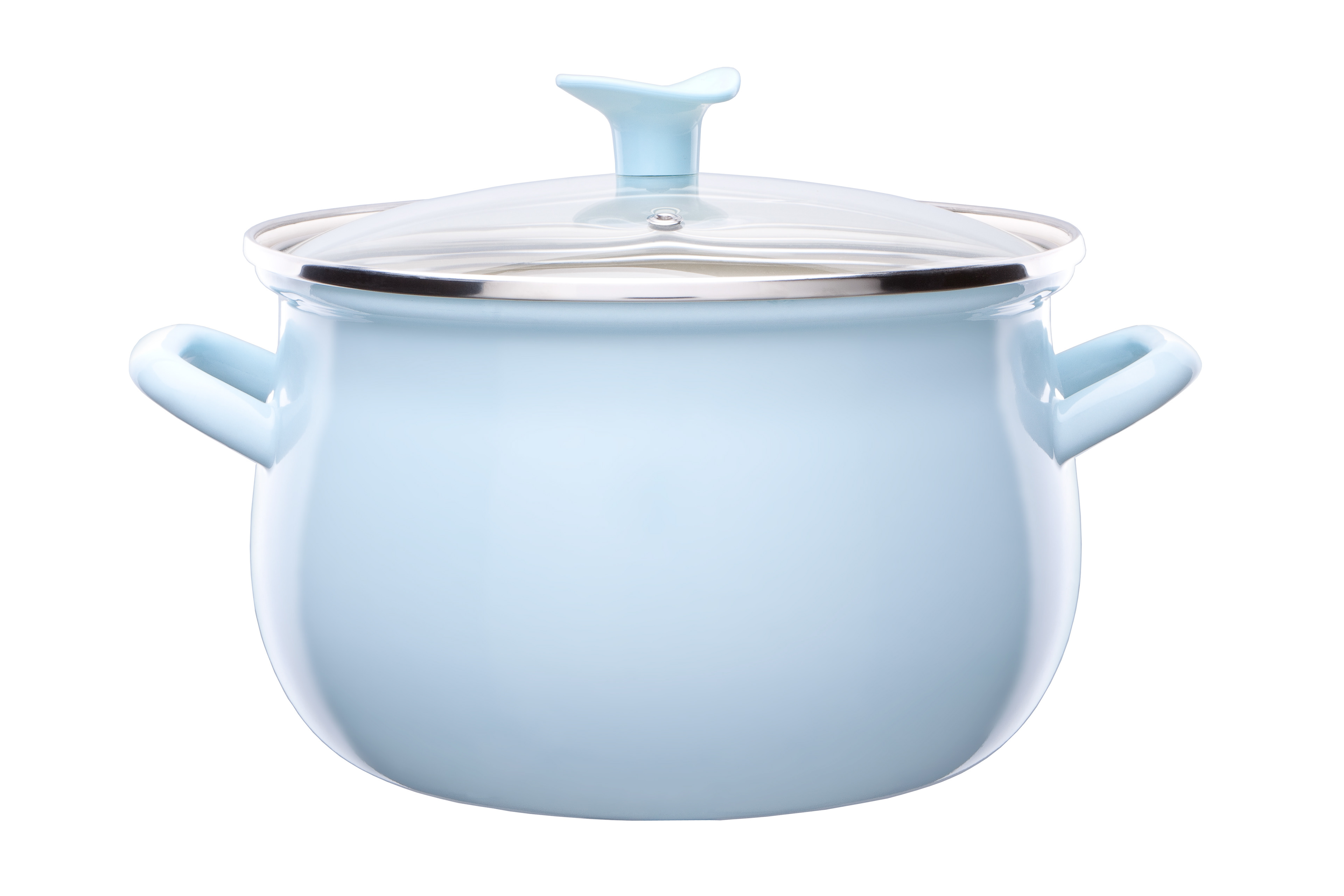 pastelowy komplet garnków Emalia Olkusz