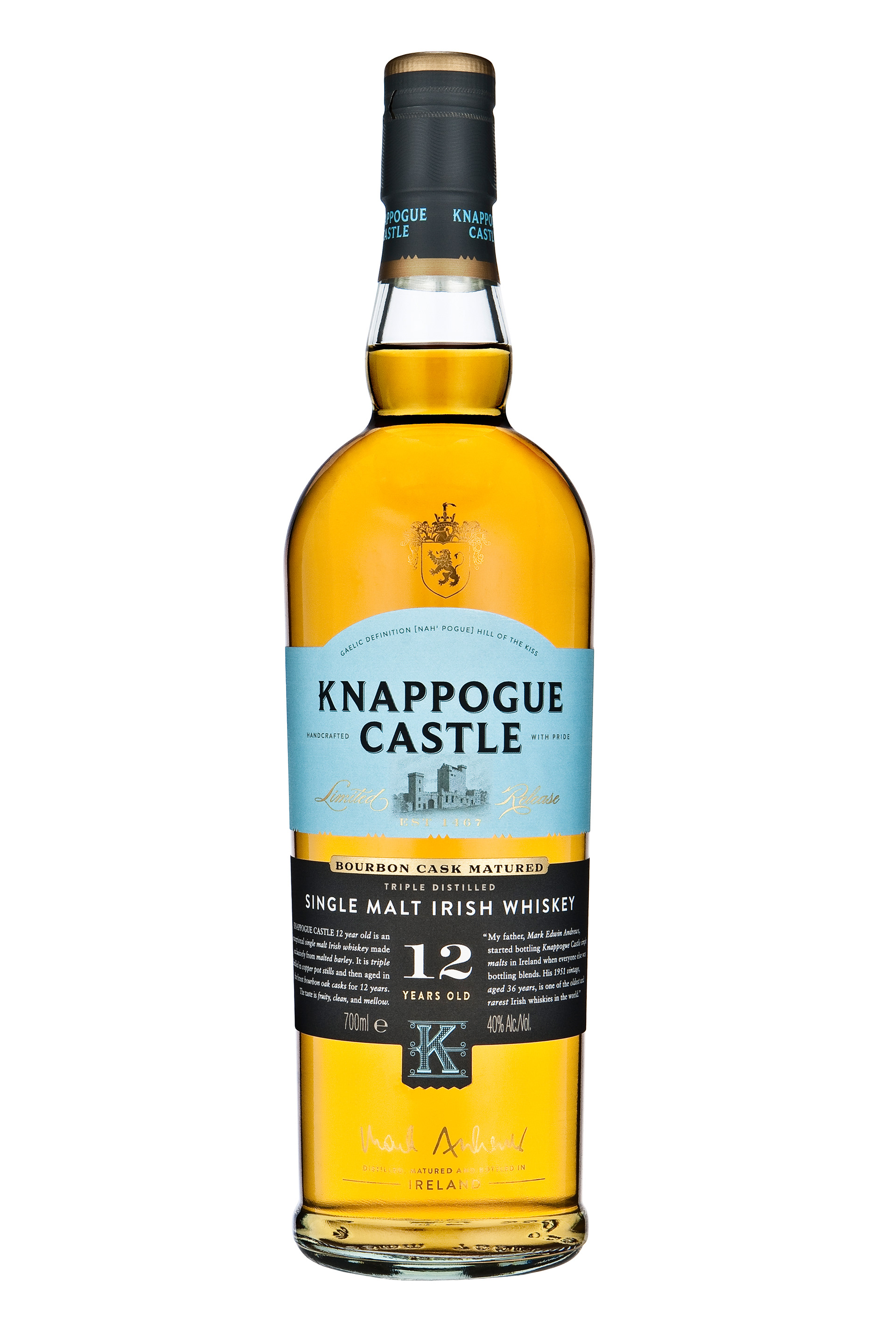 Knappogue Castle Irish Whiskey foto dla Exclusive Brands