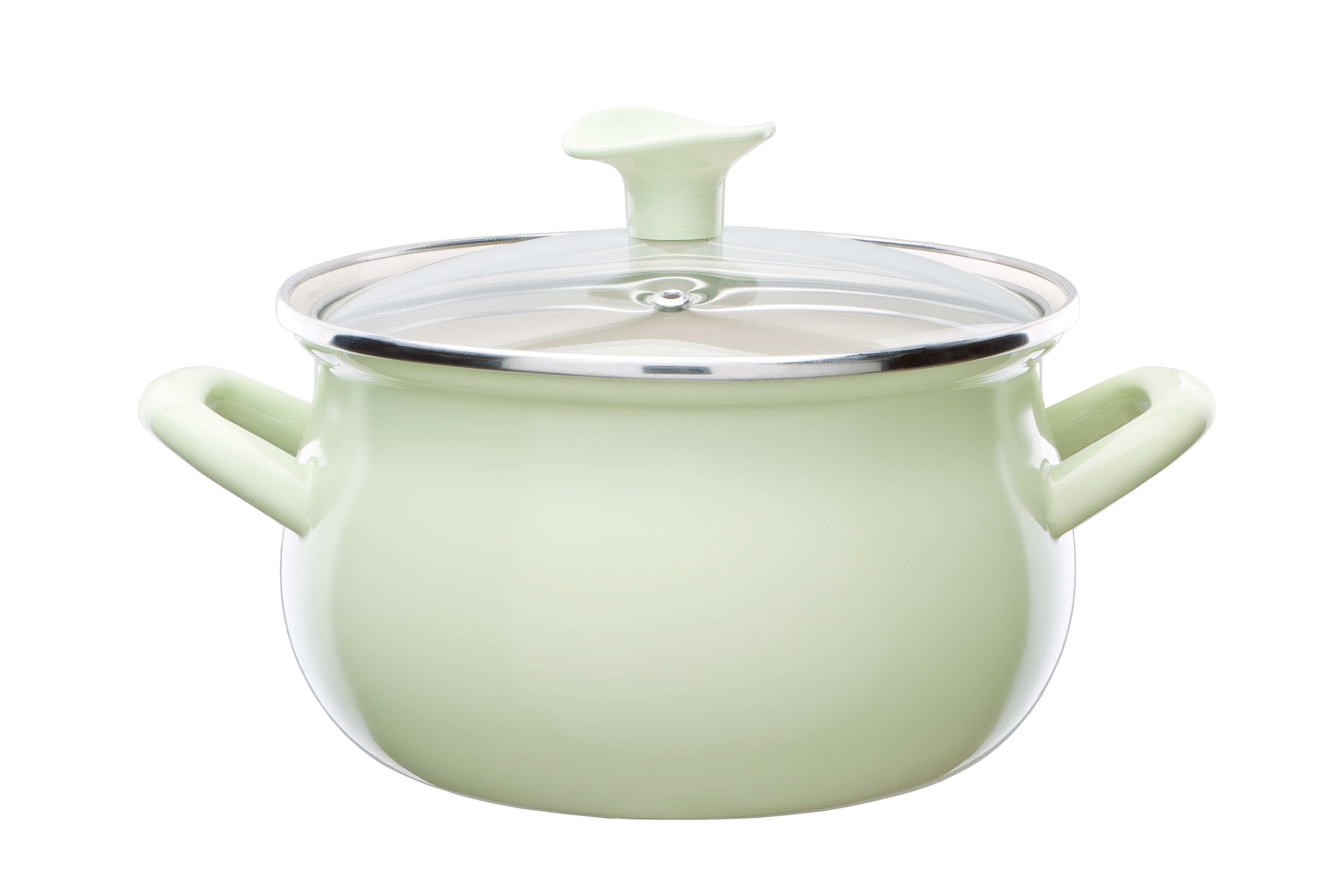 pastelowy komplet garnków Emalia Olkusz