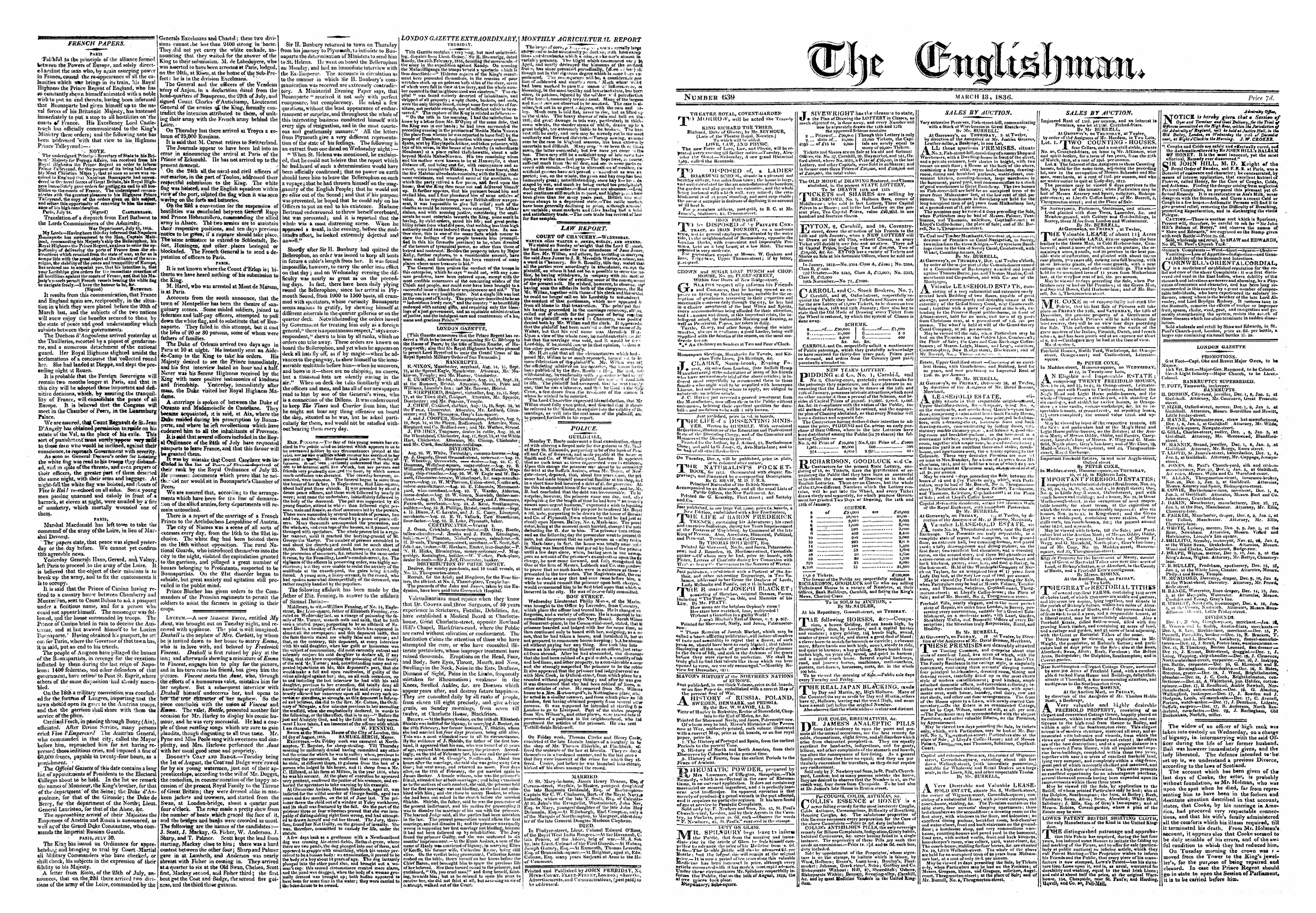 Real Victorian era newspaper edited and printed for Edgar