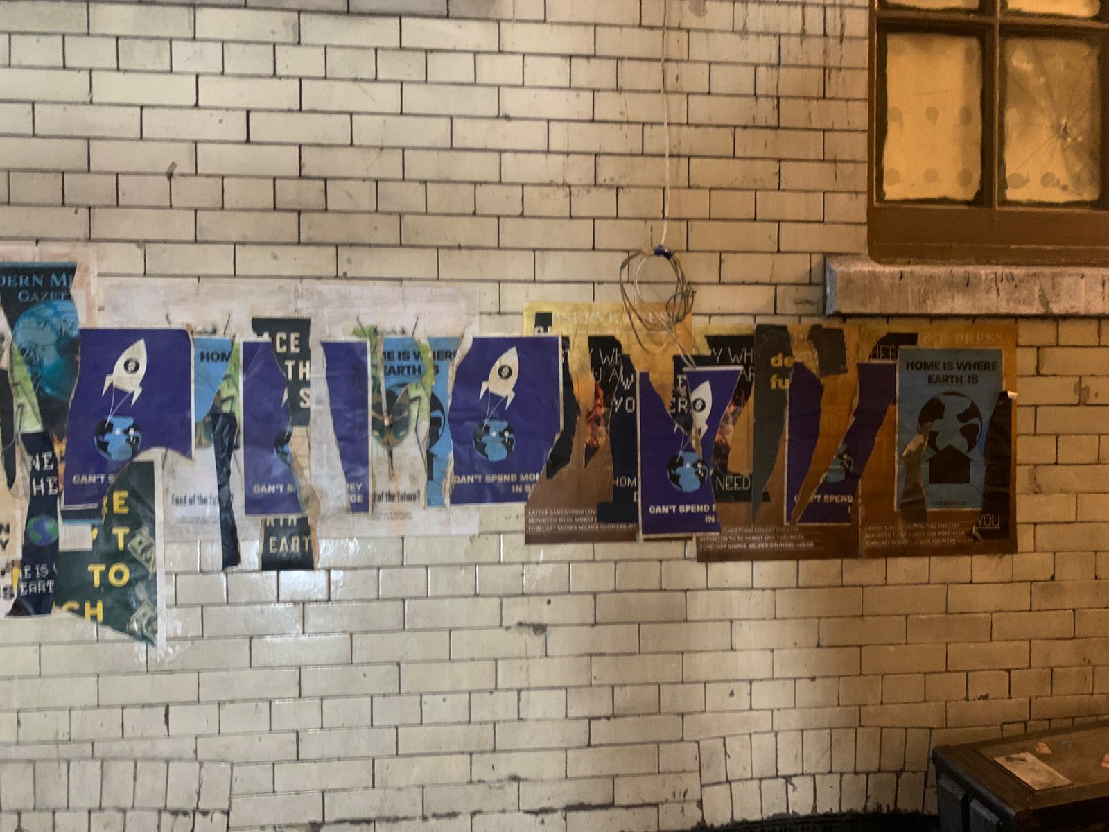 Alleyway posters featuring various posters designed by the whole graphics team