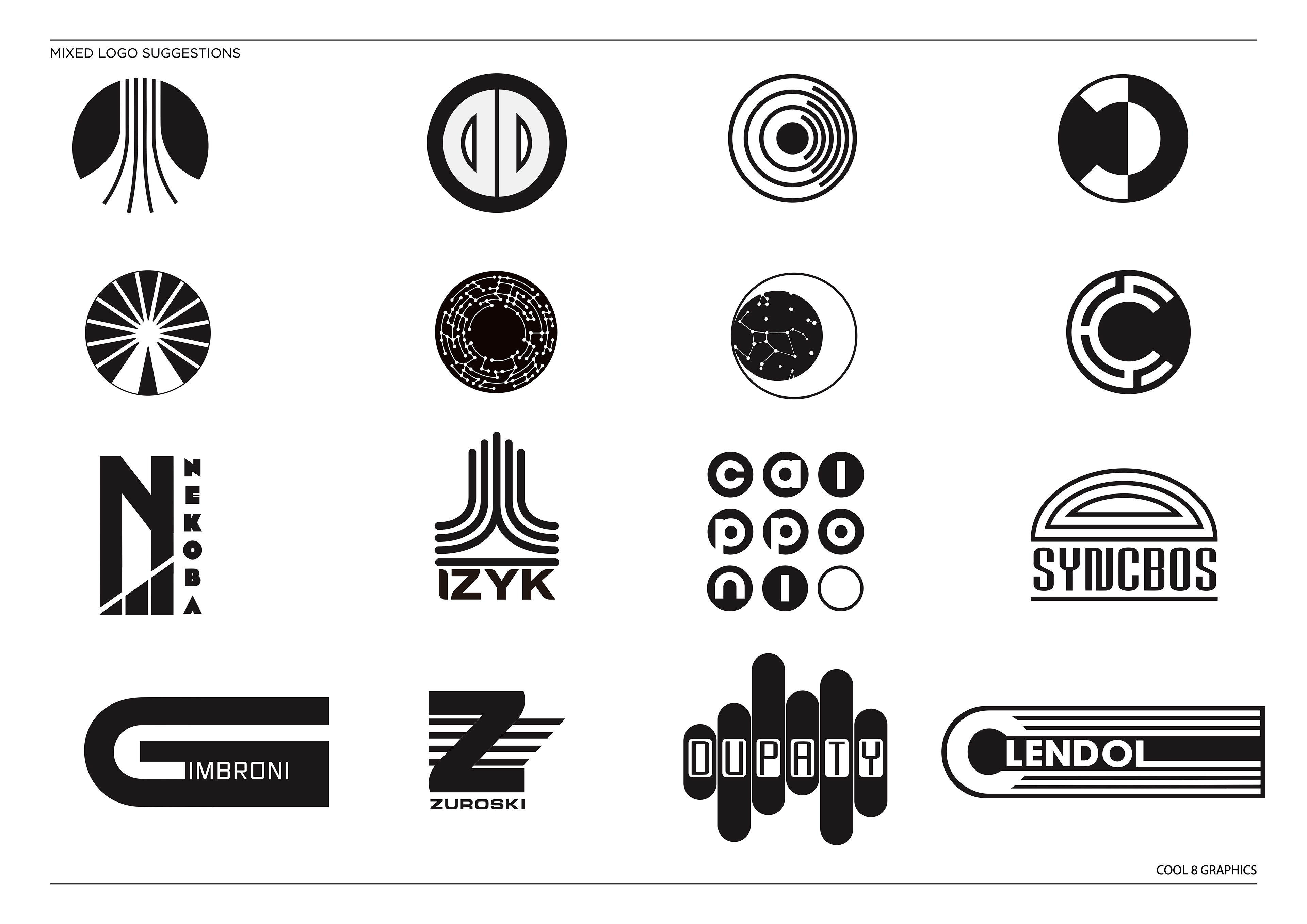 Various logo designs