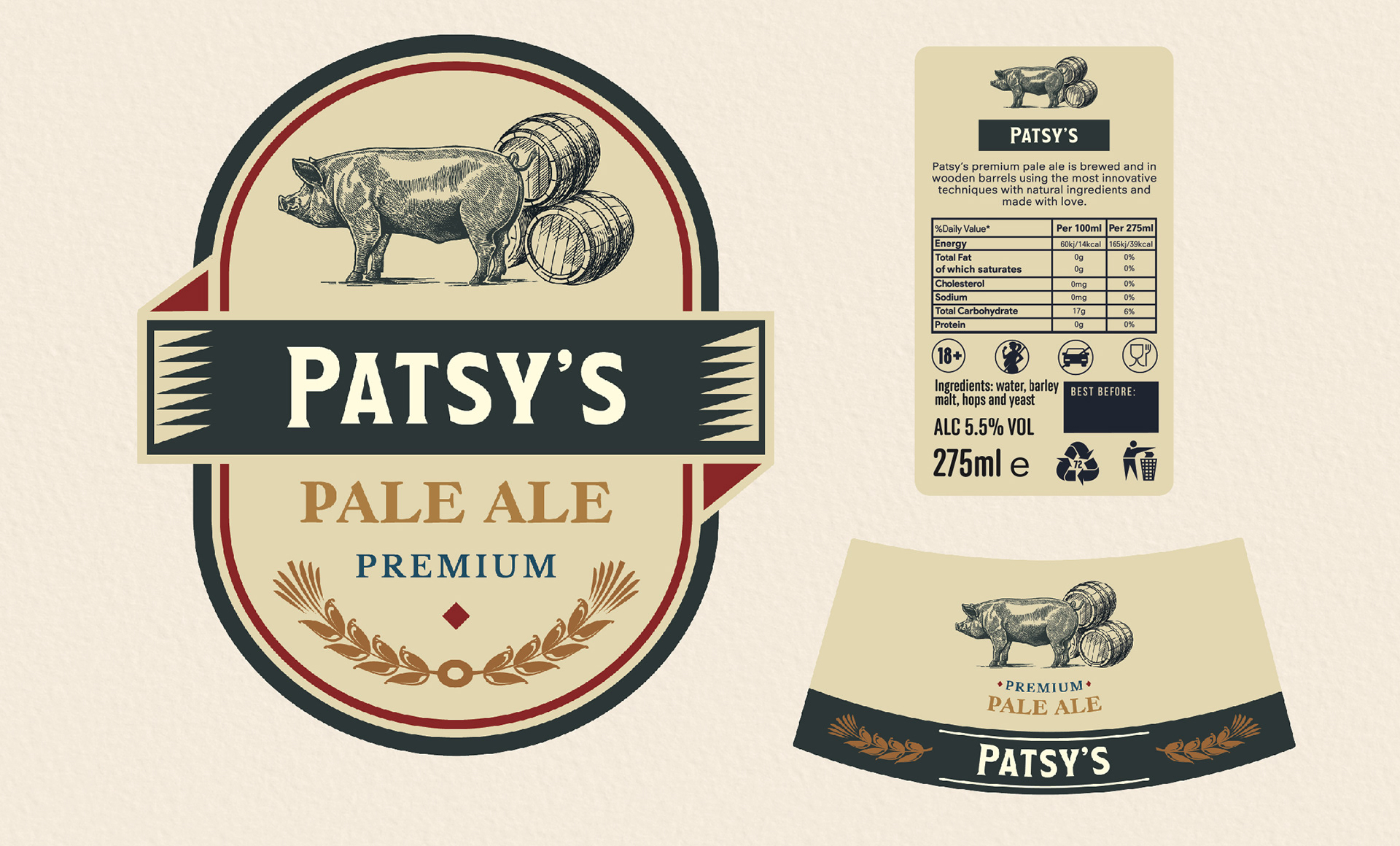 Beer label design