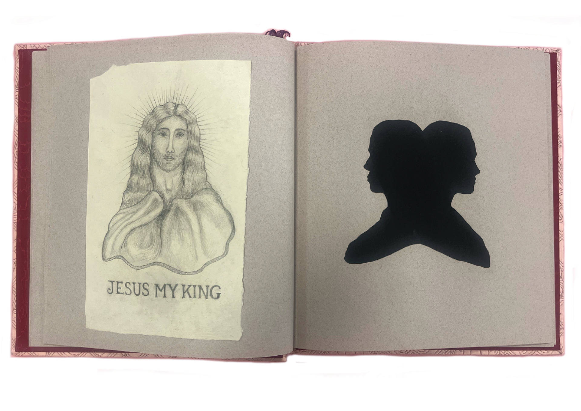 7. Jesus my King drawing and more silhouettes