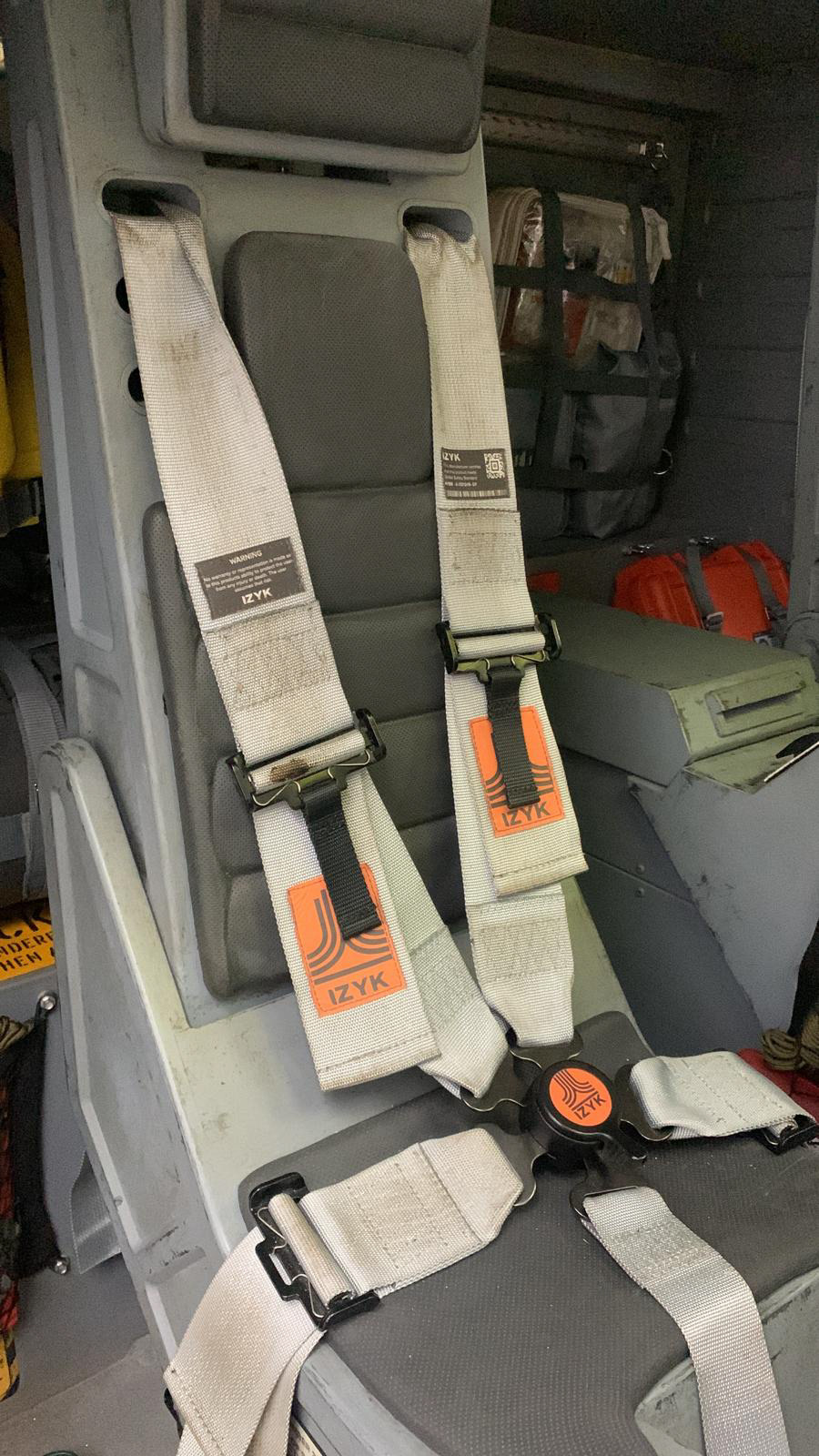 A logo I designed on one of the mission vehicles