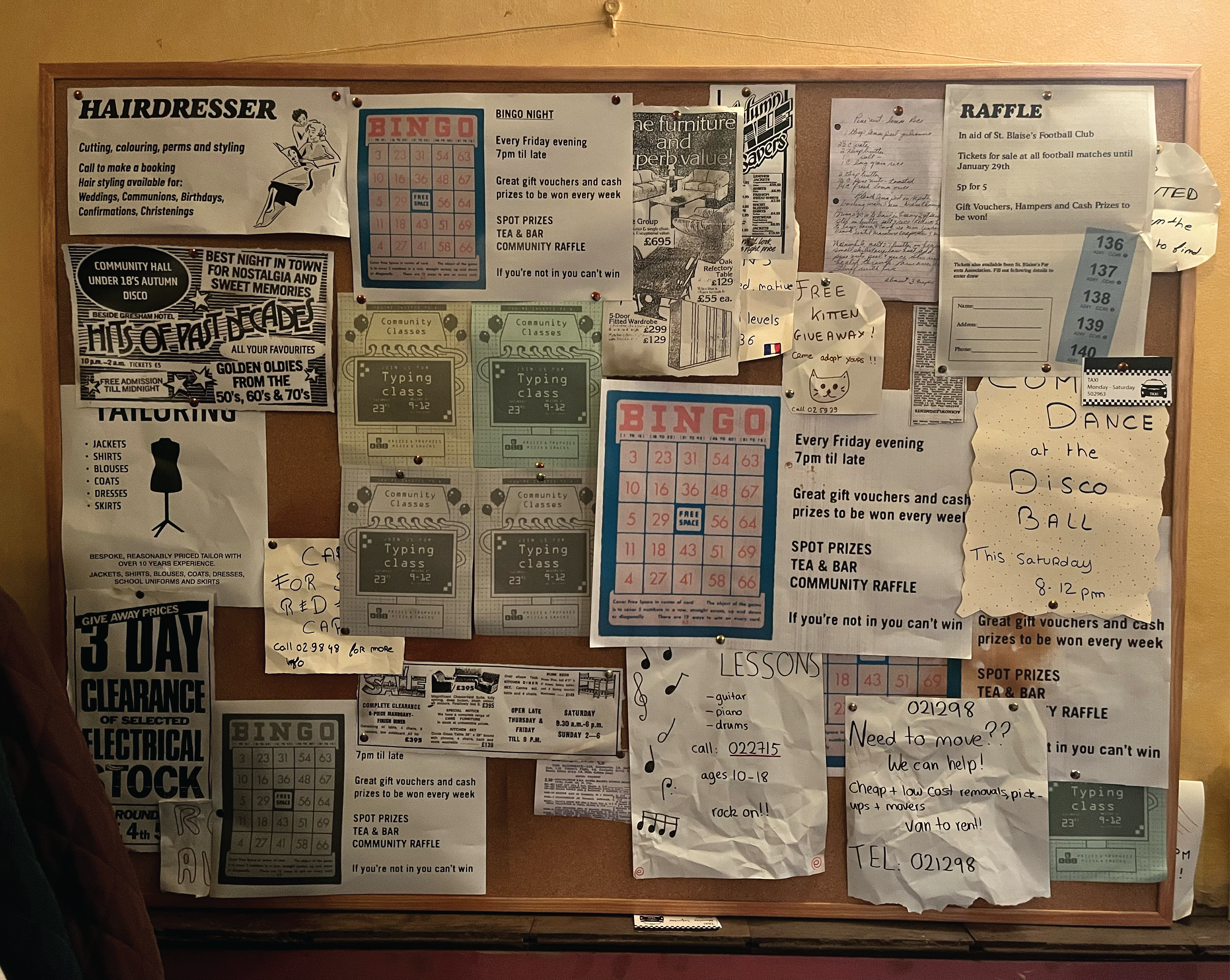 Notice board bumph