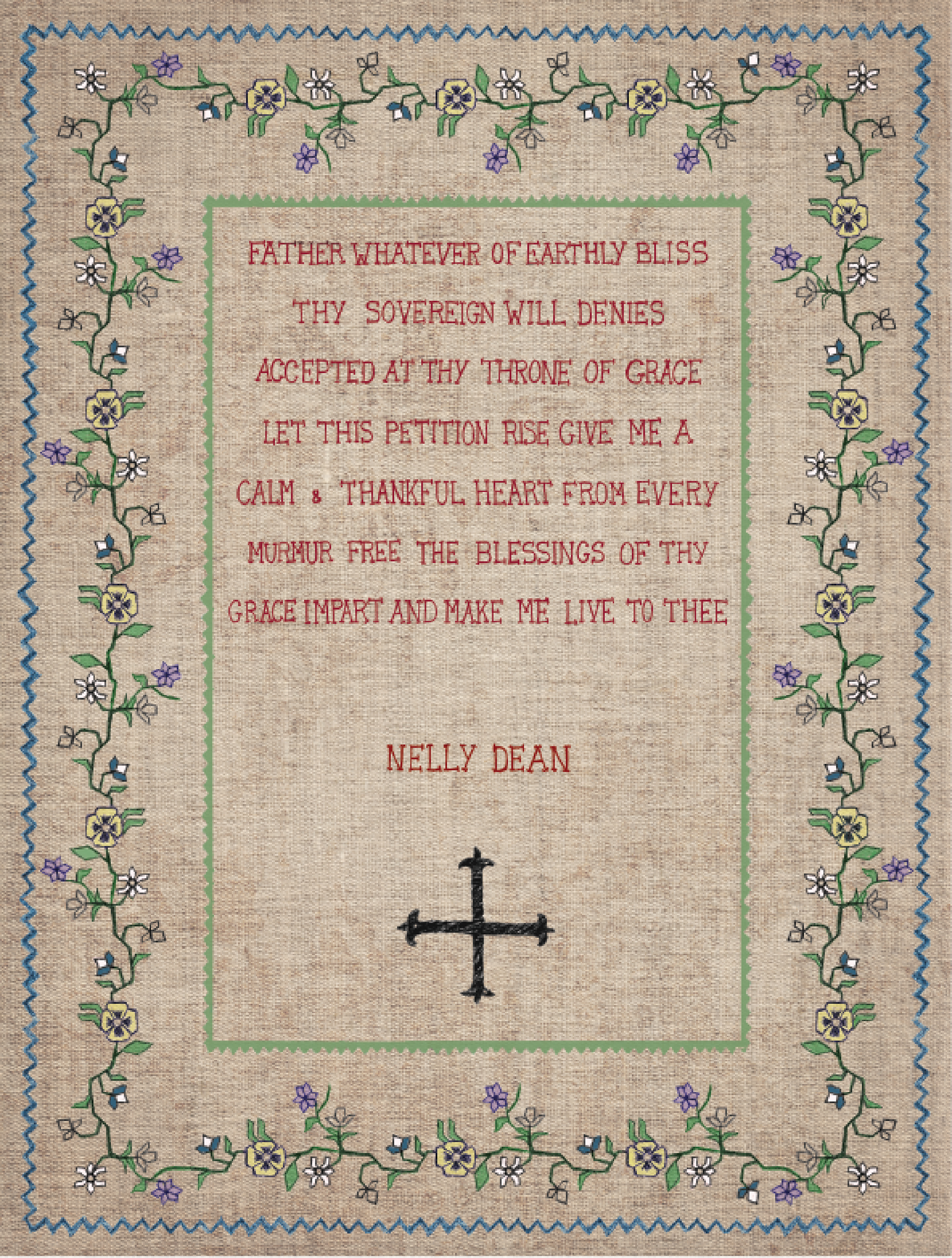 Photoshop concept of Nelly's embroidery