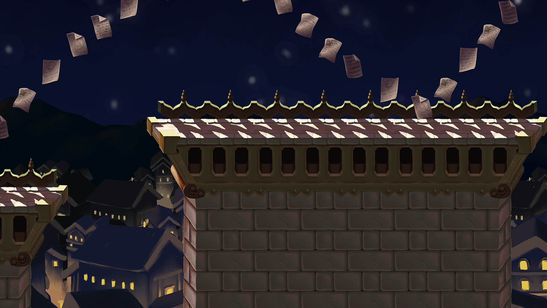 Design of the castle from 'The Librarian' animation, originally part of an Android mini game and later adapted for a COVID campaign.