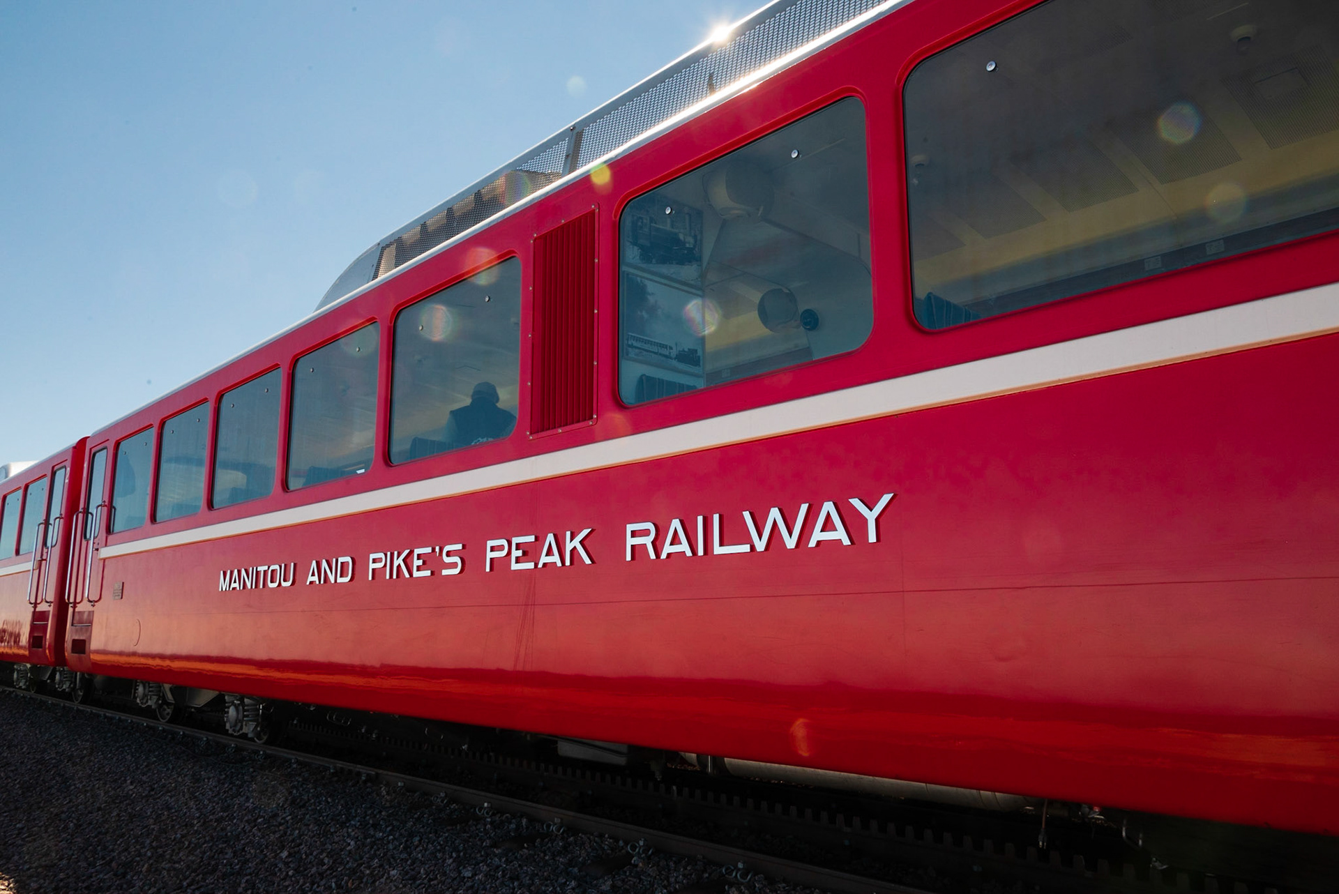Cog Railroad Train at the Summit