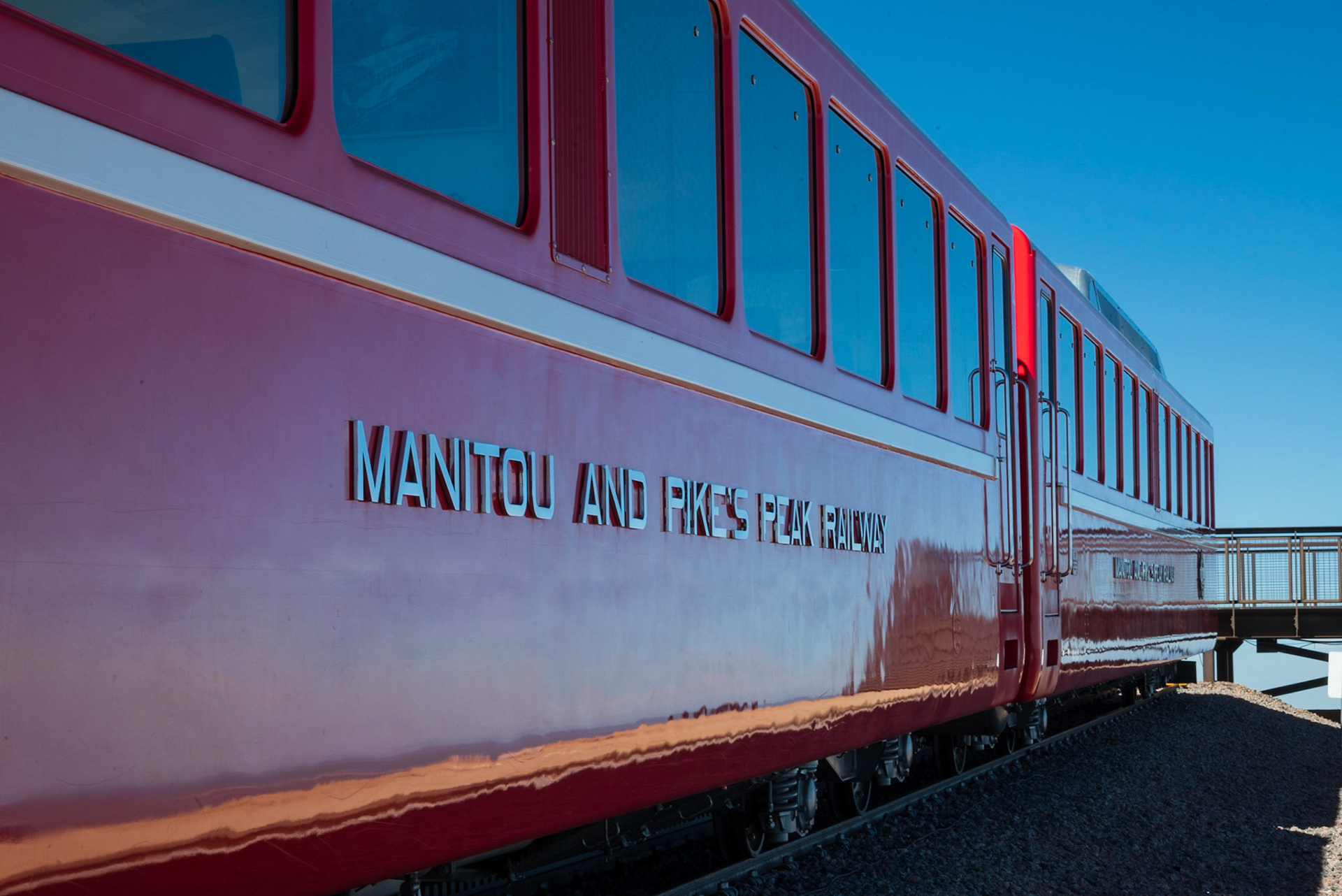 Cog Railroad Train at the Summit