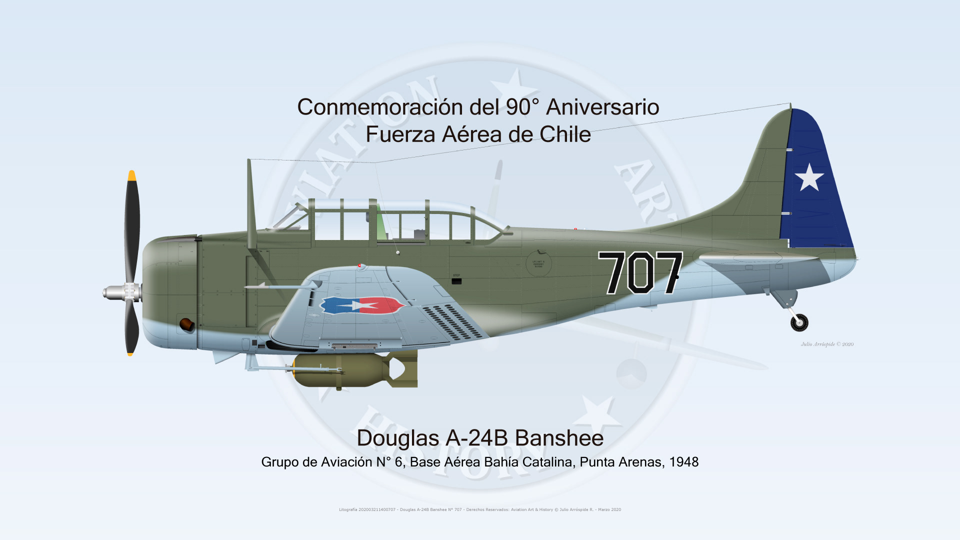 Conmemoración del 90° Aniversario de la Fuerza Aérea de Chile