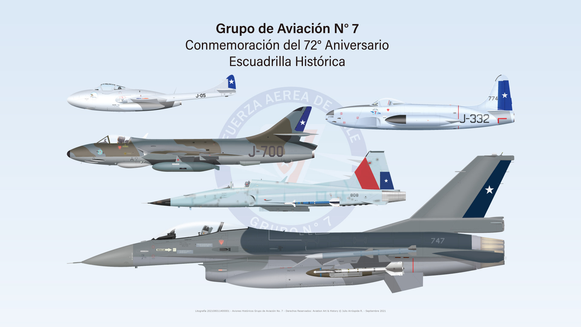 Conmemoración del 72° Aniversario del Grupo de Aviación No. 7