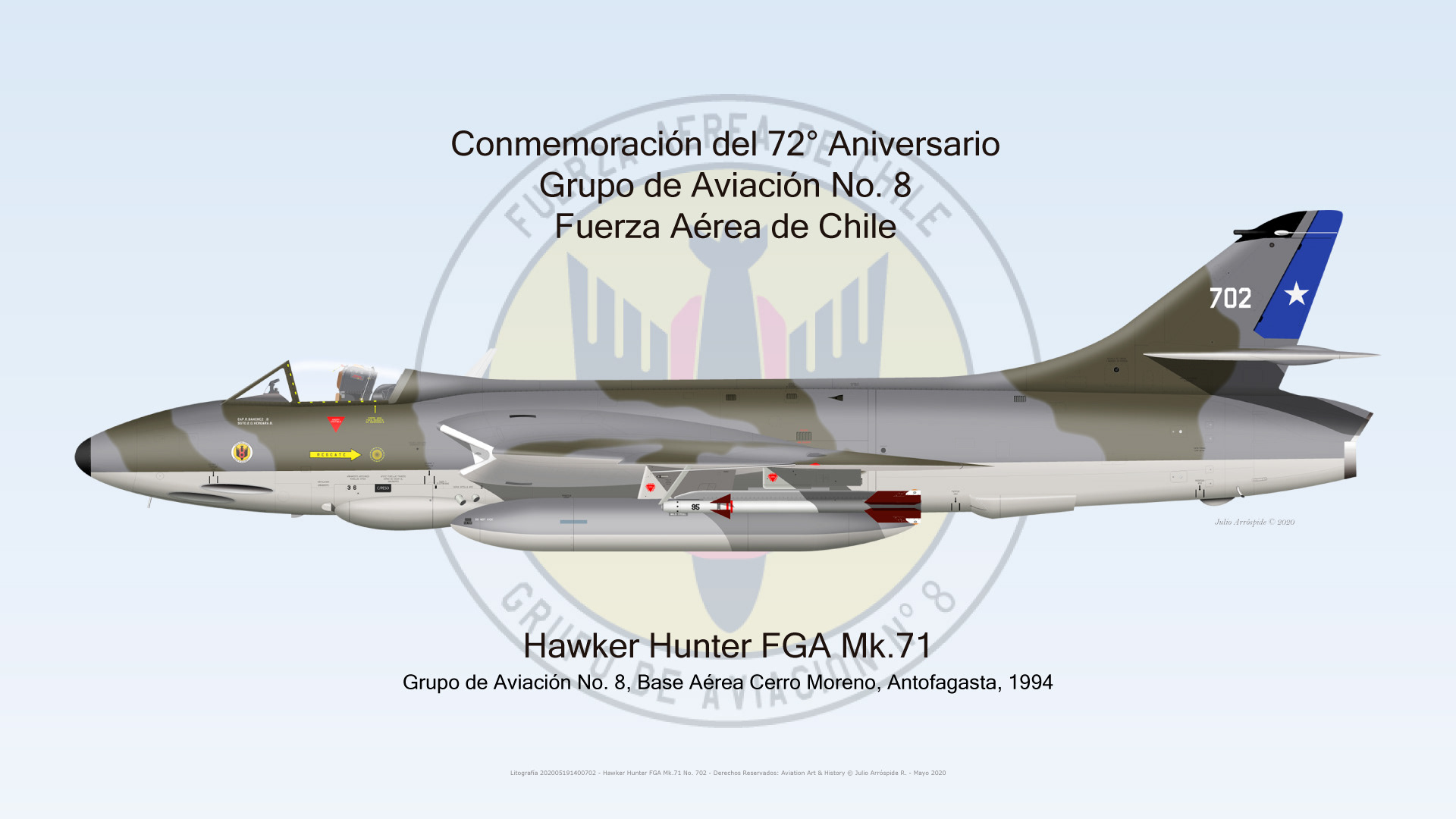 Conmemoración del 72° Aniversario del Grupo de Aviación No. 8