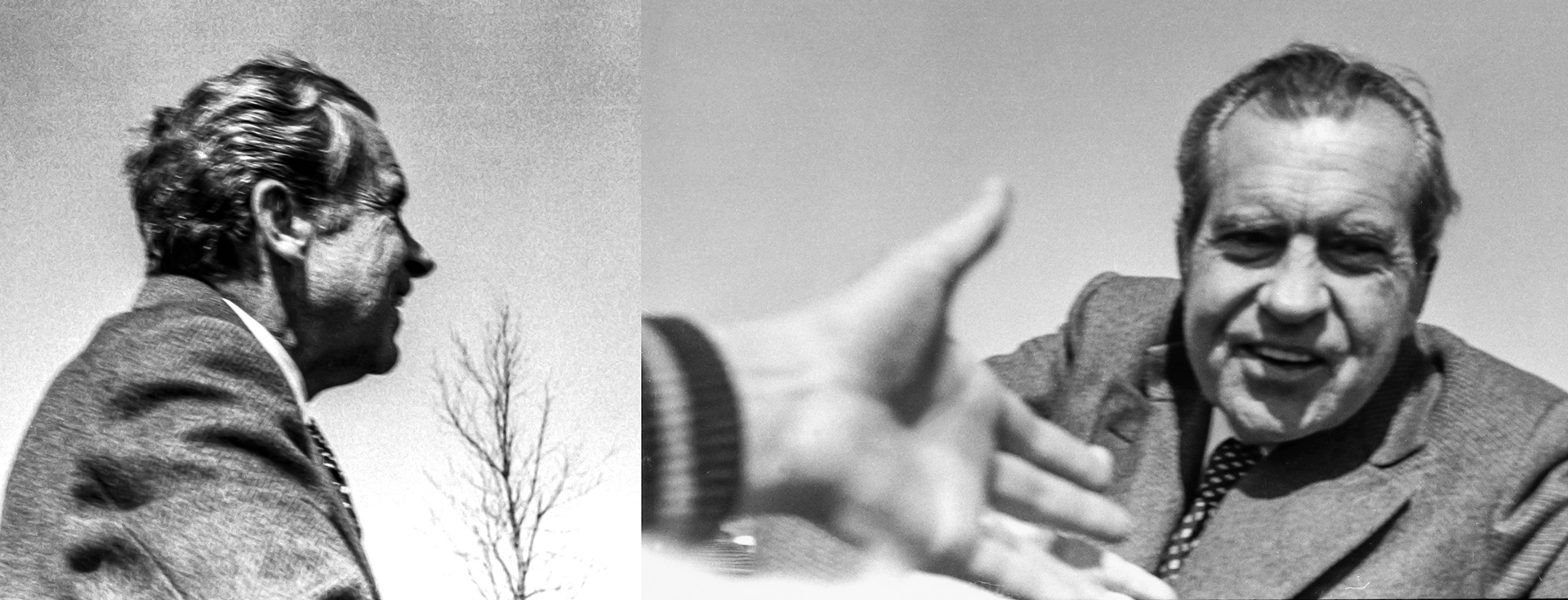 former Pres. Richard Nixon, on campaign tour in MI thumb