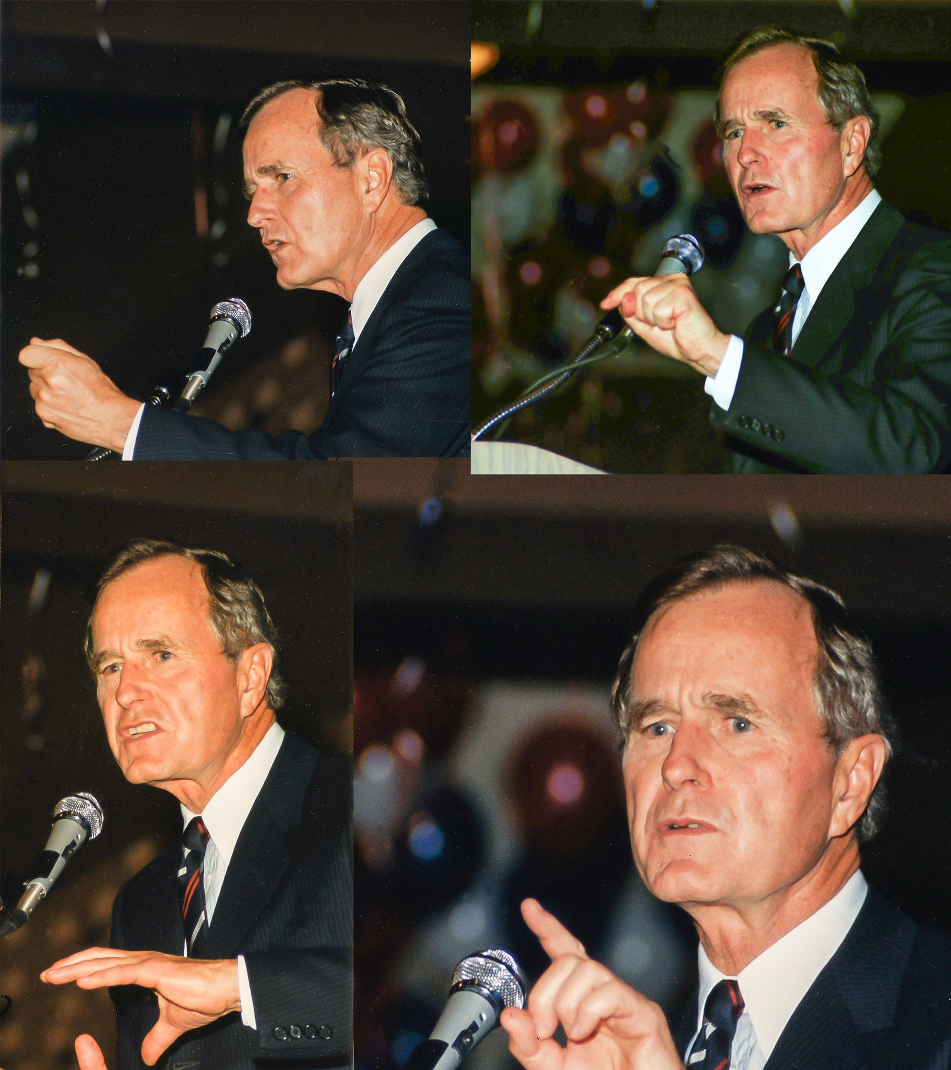 Pres. George H.W. Bush in Dearborn MI