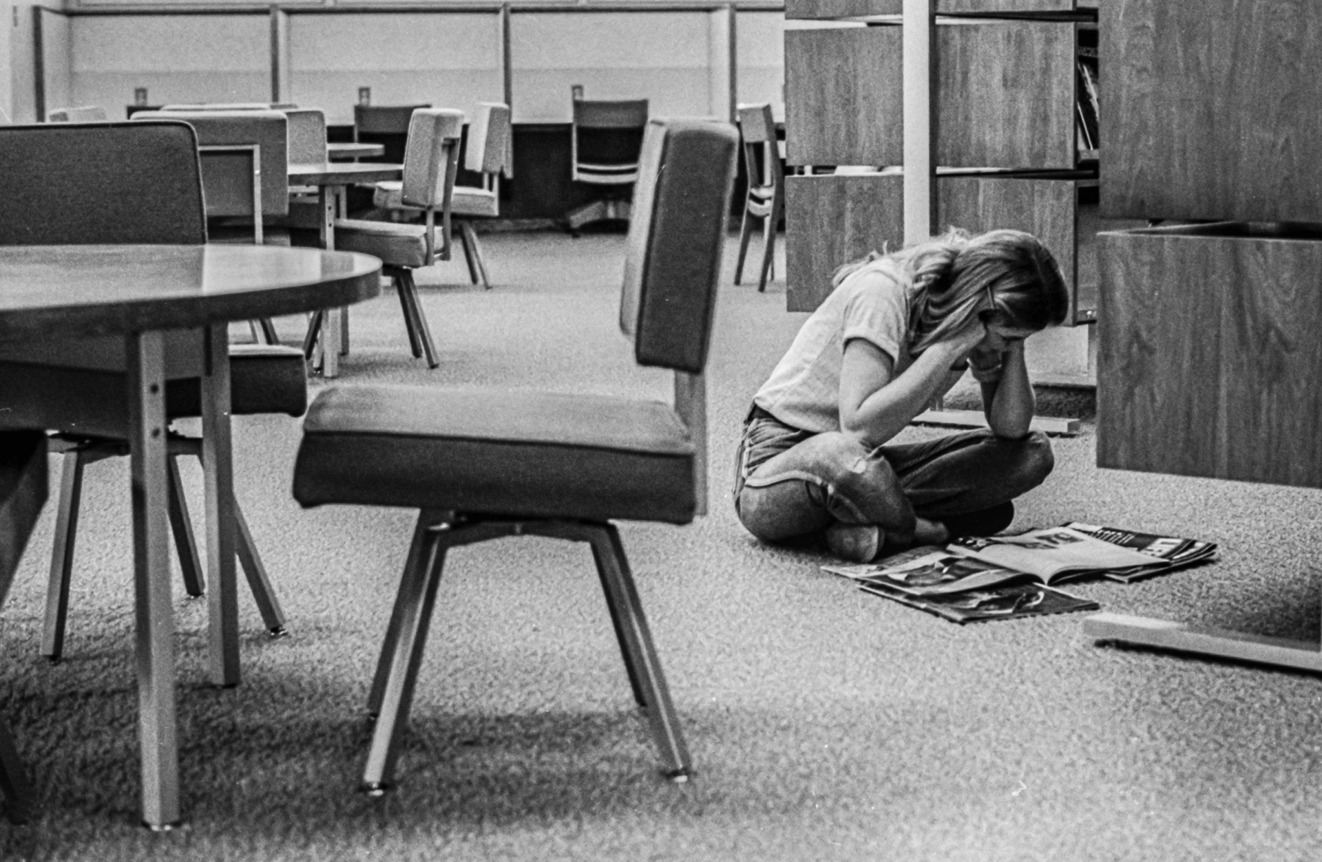 Plenty of seating in the new campus library