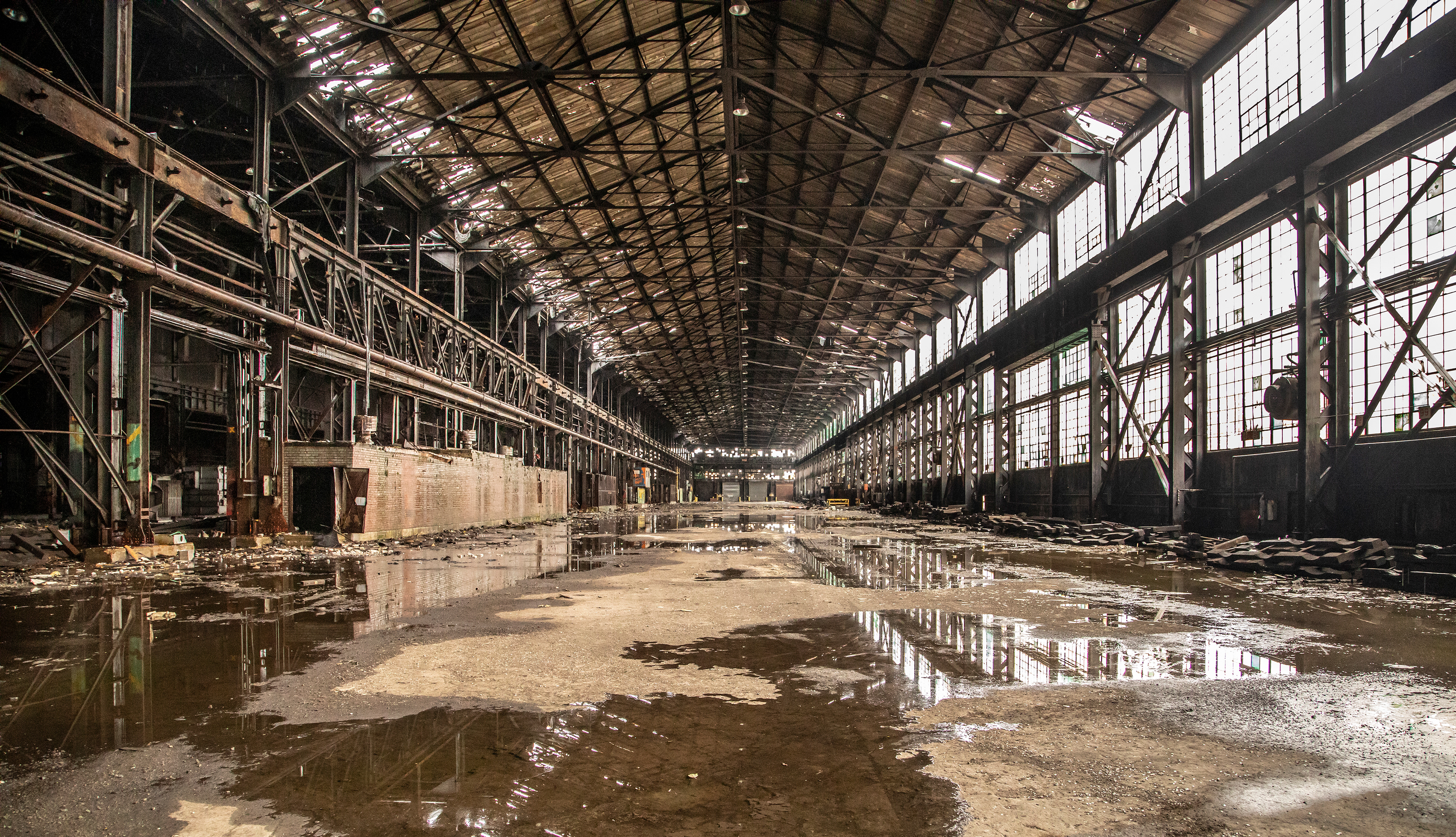 abandoned steel mill, now demolished